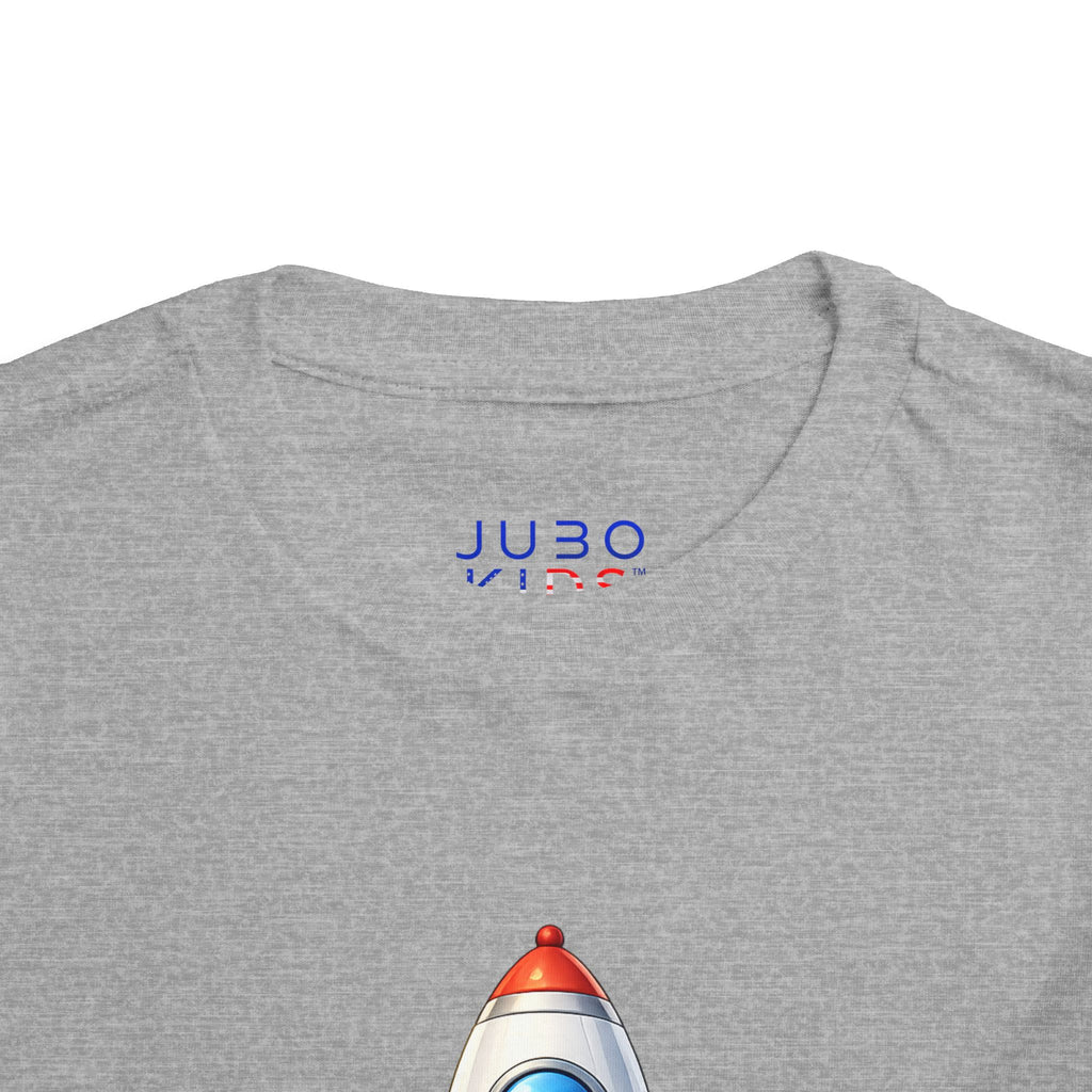 Toddler Rocket Tee — Cute Space Rocket Graphic Short Sleeve Shirt for Kids