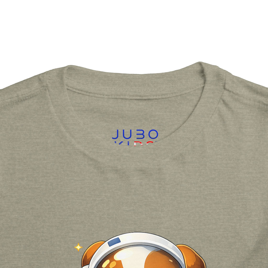 Toddler Astronaut Puppy Tee — Cute Space Dog Short Sleeve Shirt