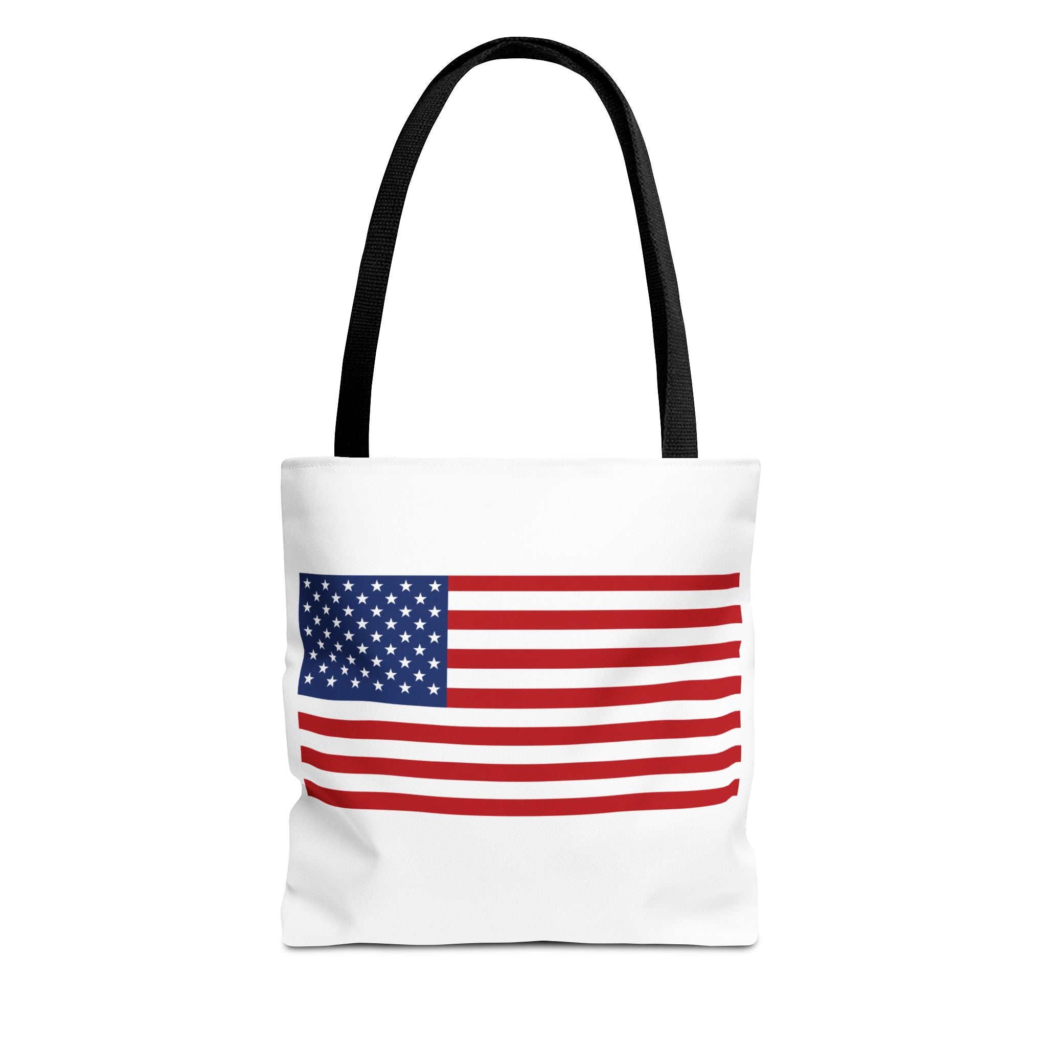 American Flag Canvas Tote | USA Patriotic Tote Bag | Reusable Grocery Bag | Beach & Travel Tote | Fourth of July Gift