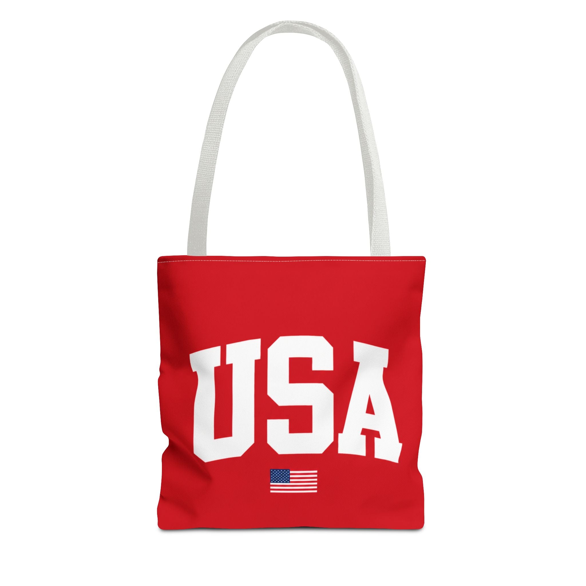 USA Flag Red Tote Bag — Patriotic American Flag