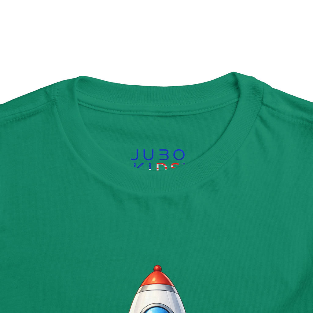 Toddler Rocket Tee — Cute Space Rocket Graphic Short Sleeve Shirt for Kids