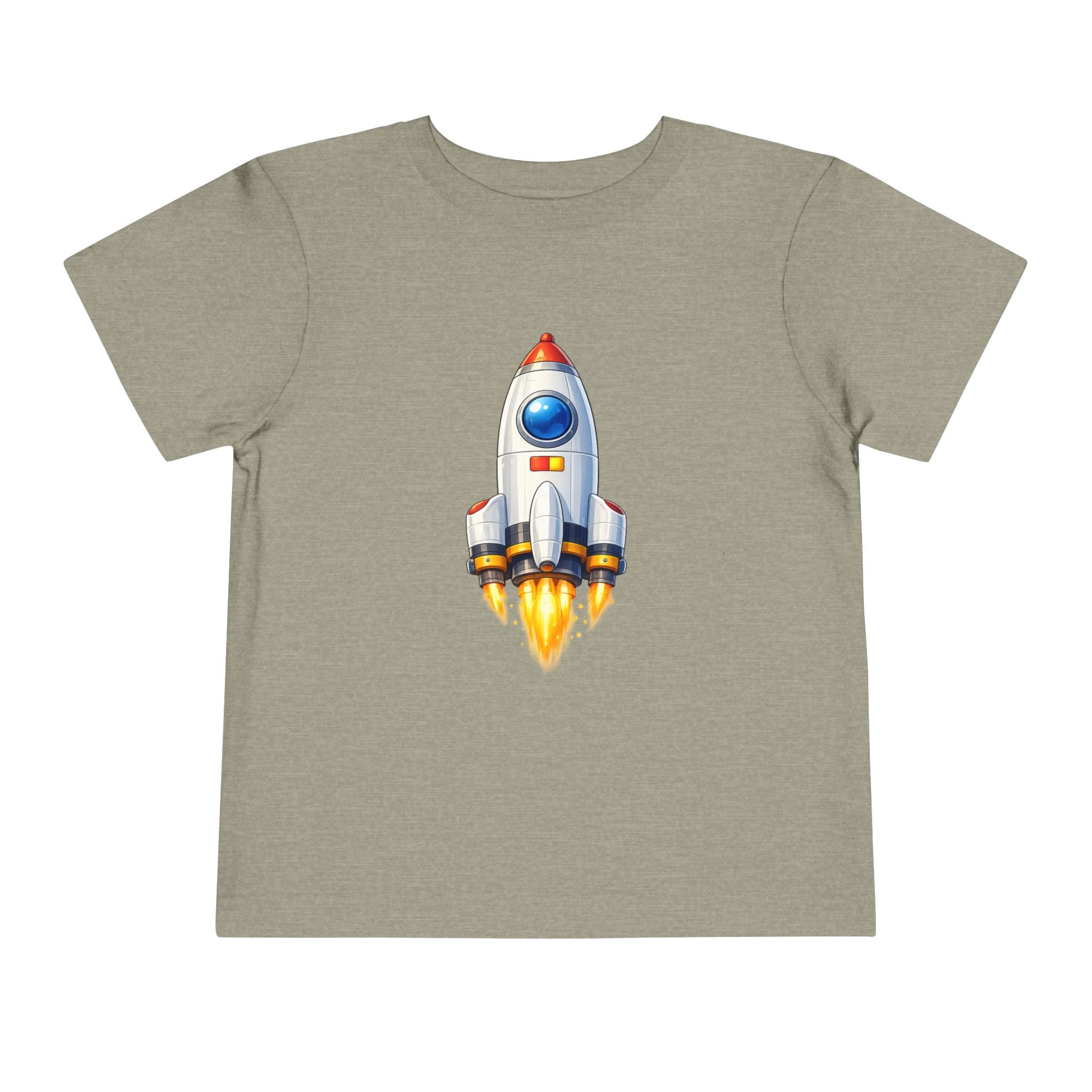 Toddler Rocket Tee - Cute Space Rocket Graphic Shirt for Kids
