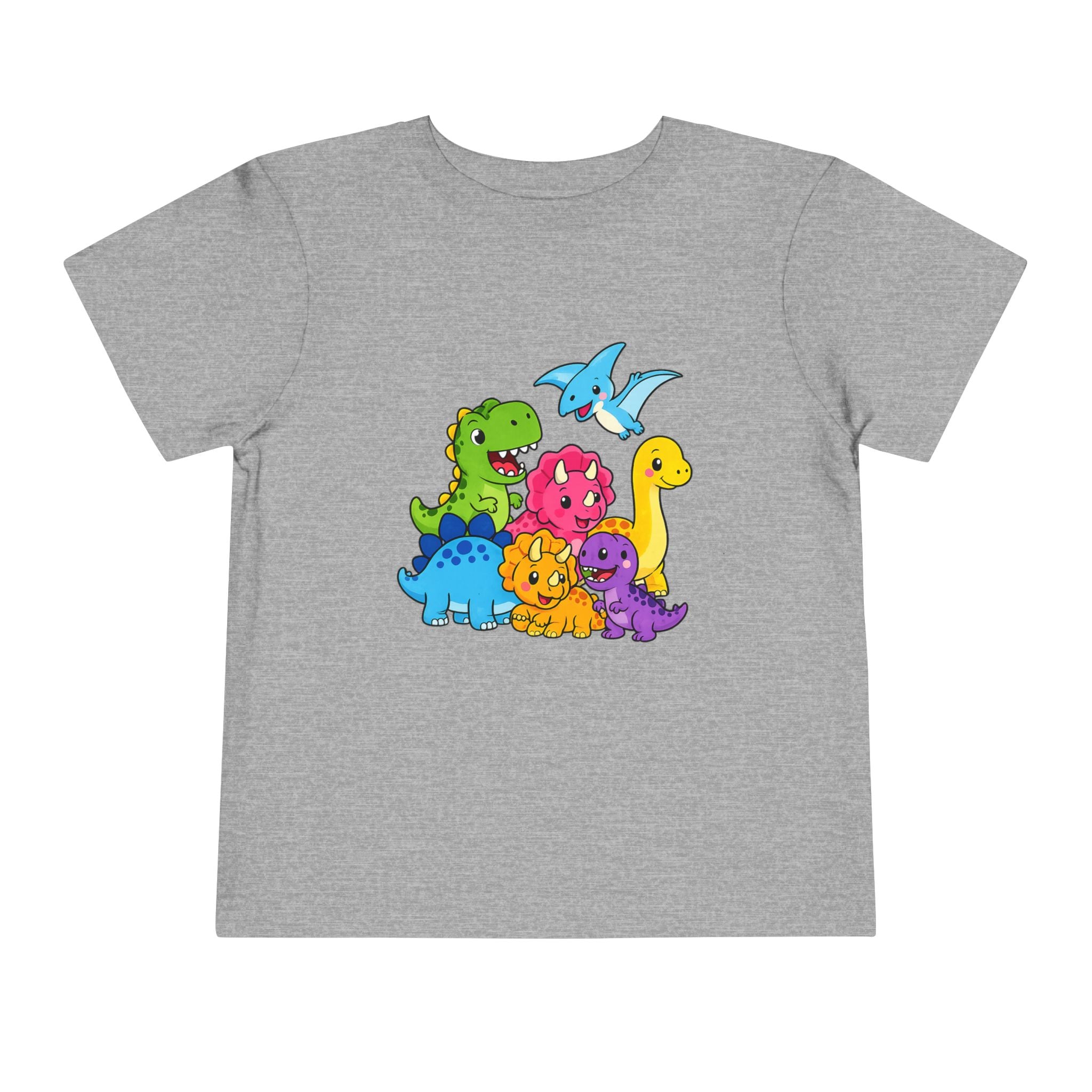 Colorful Dinosaur Toddler Tee — Playful Dino Graphic Shirt for Kids