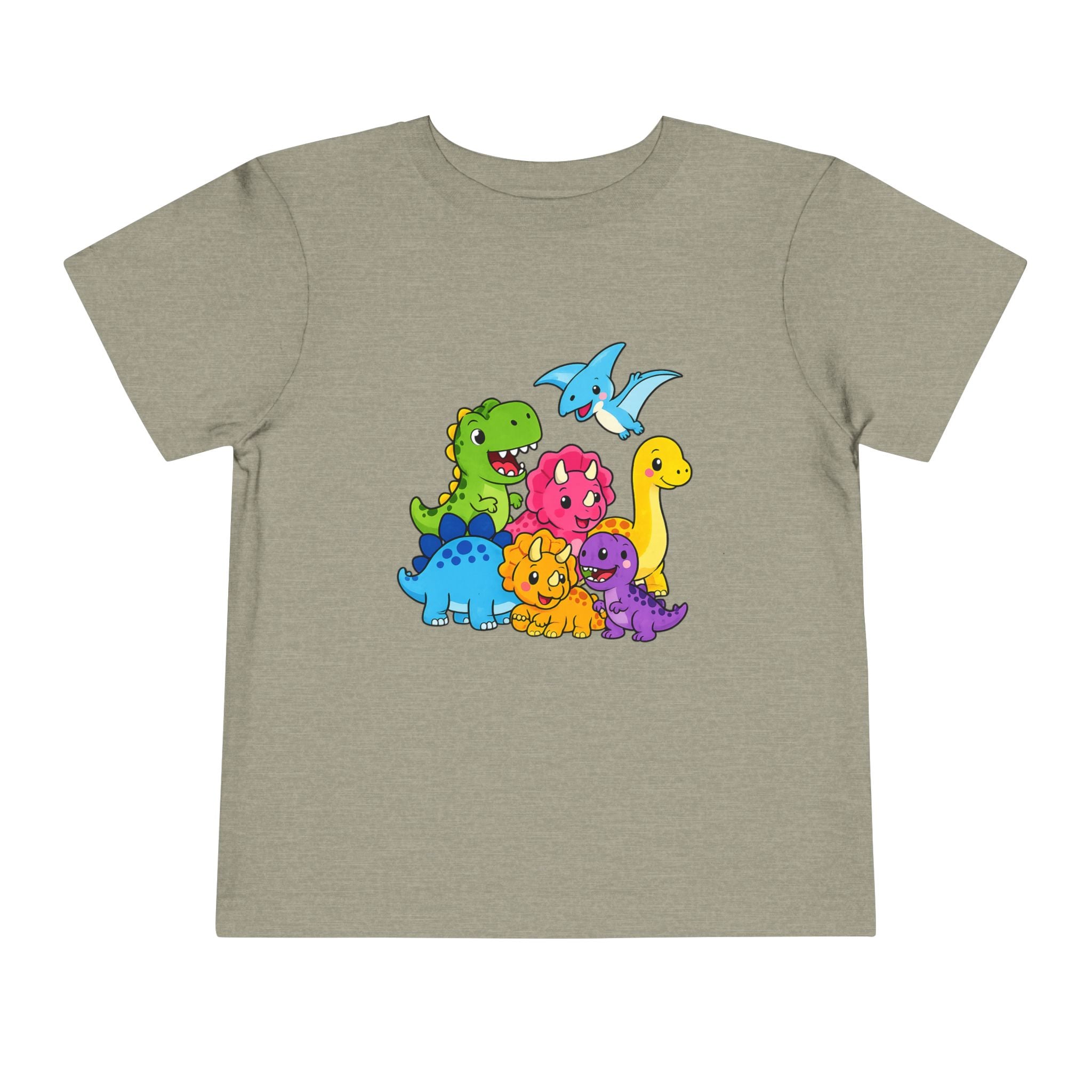 Colorful Dinosaur Toddler Tee — Playful Dino Graphic Shirt for Kids