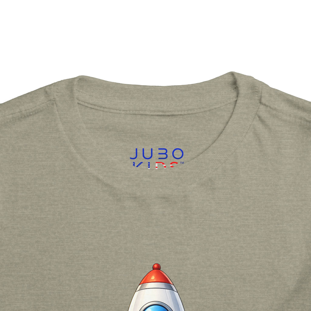 Toddler Rocket Tee — Cute Space Rocket Graphic Short Sleeve Shirt for Kids