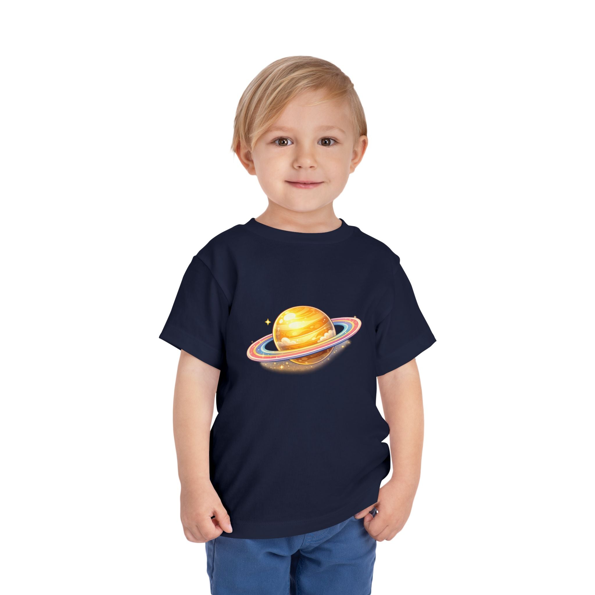 Toddler Tee - Cute Saturn Planet Graphic
