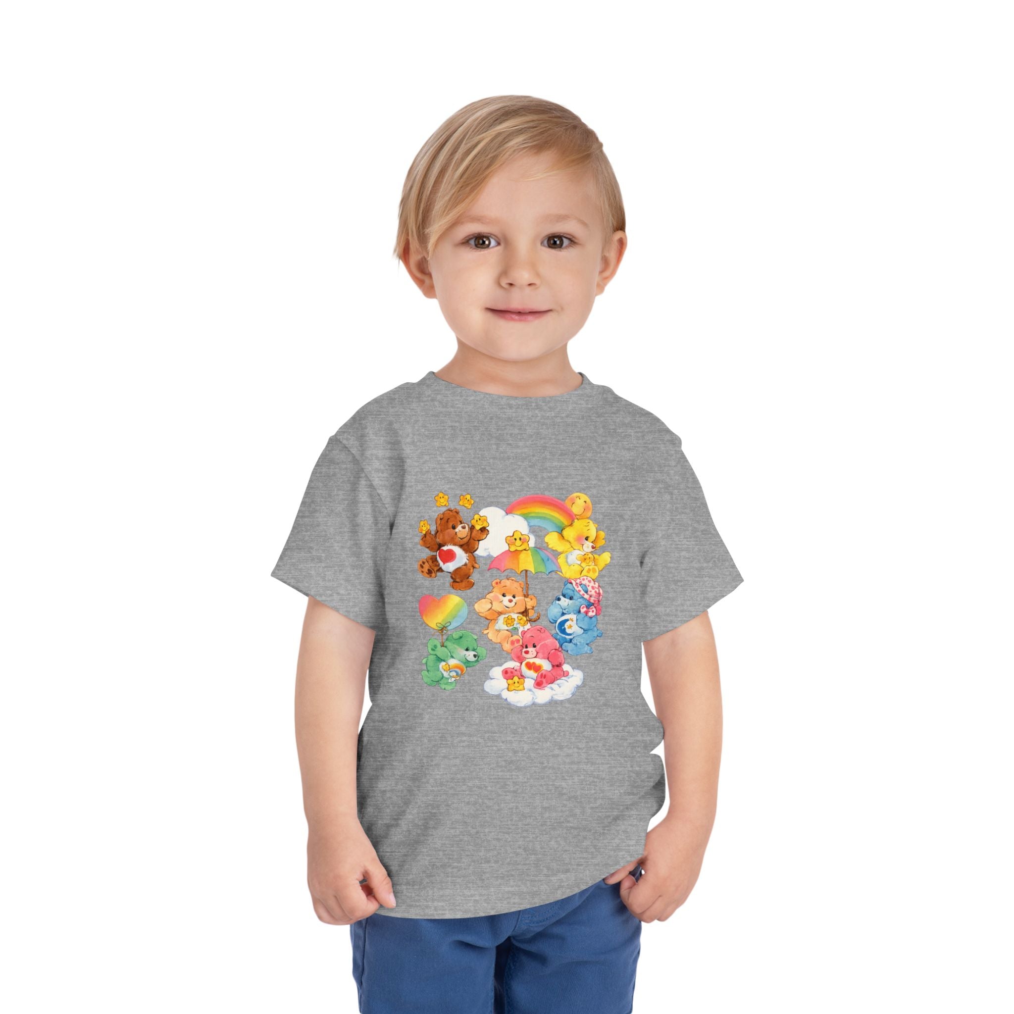 Bears Toddler Tee — Colorful Rainbow Character Graphic Shirt
