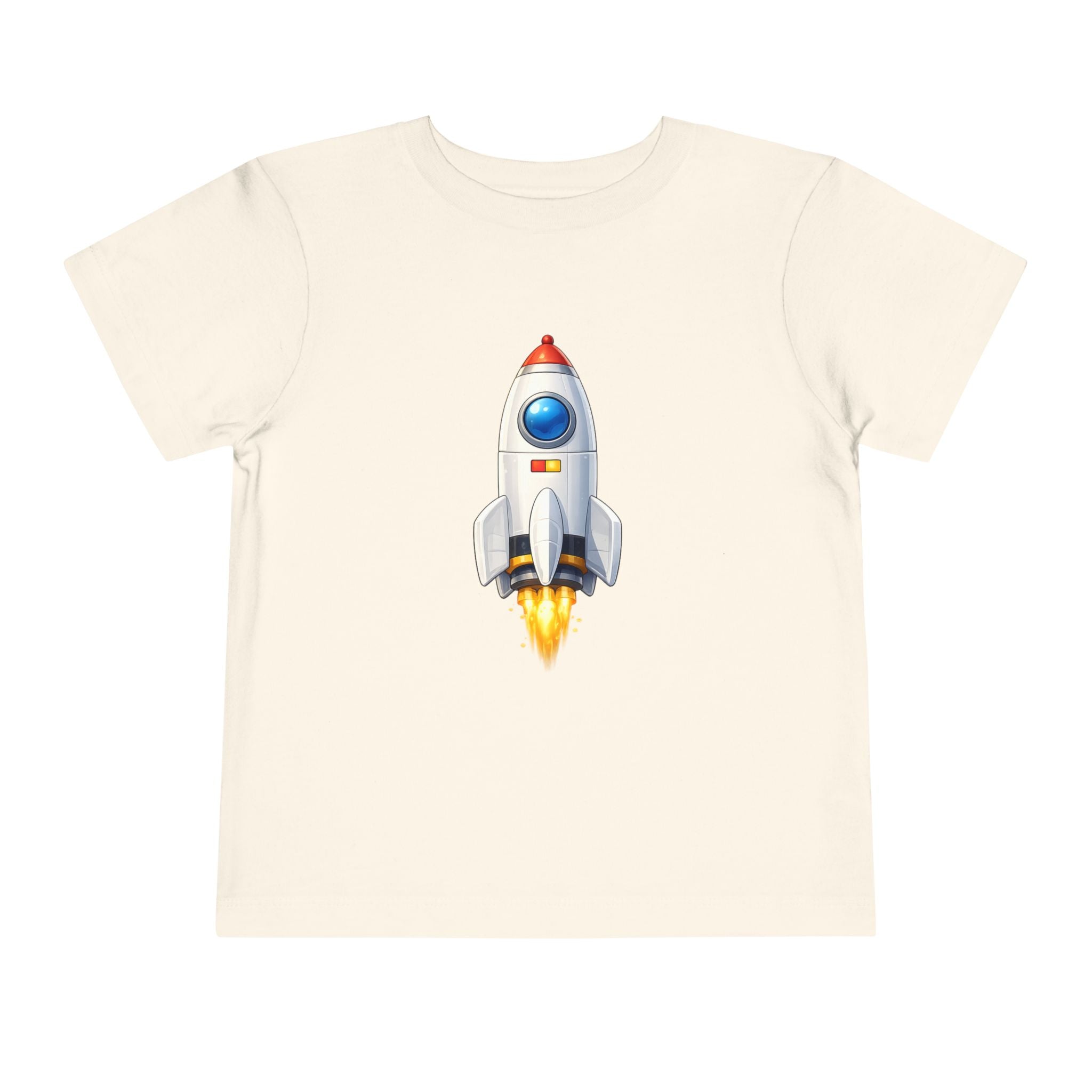 Toddler Rocket Tee — Cute Space Rocket Graphic Short Sleeve Shirt for Kids