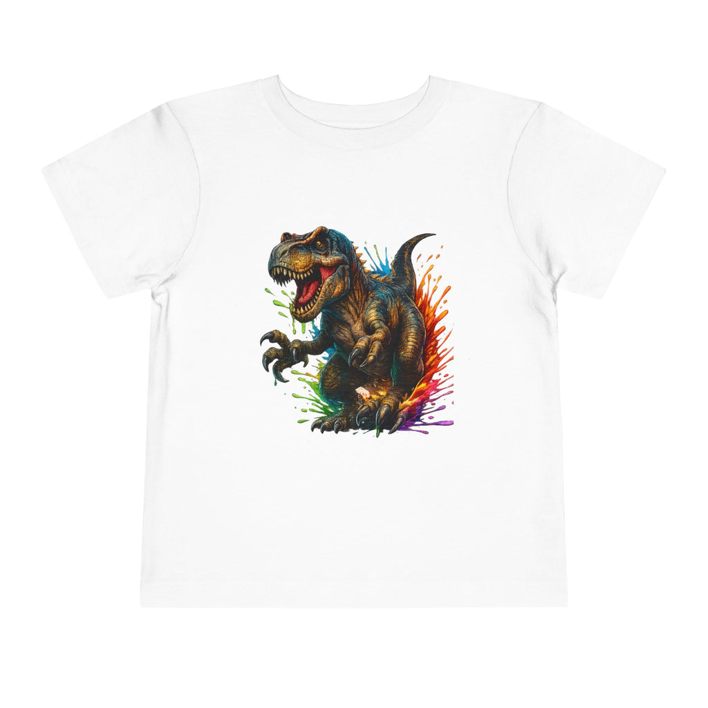 Toddler Tee — Colorful Roaring T-Rex Dino Graphic