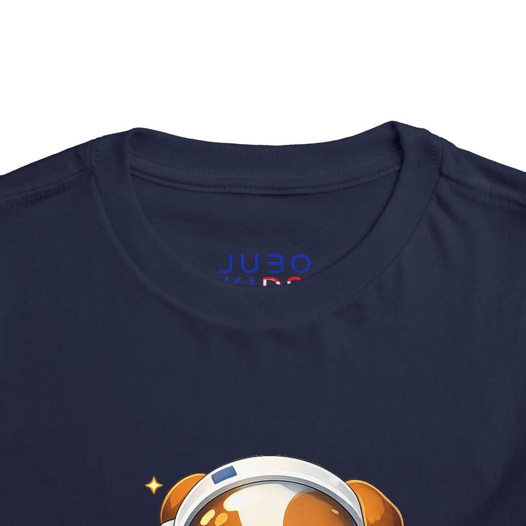 Toddler Astronaut Puppy Tee — Cute Space Dog Short Sleeve Shirt
