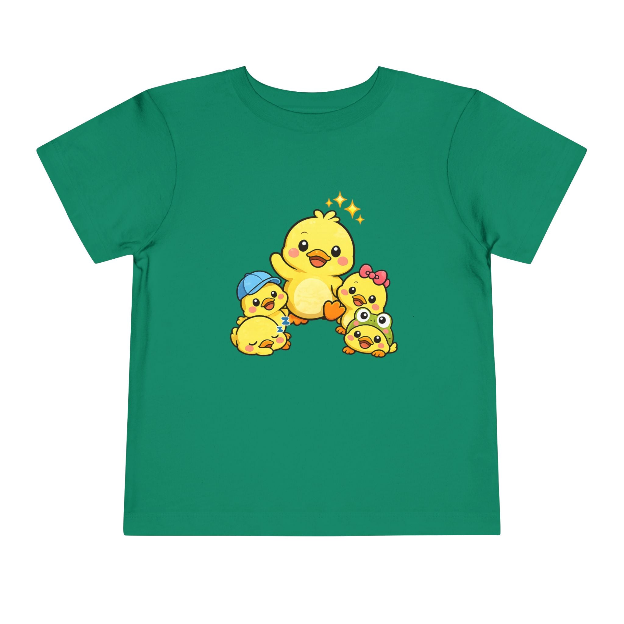 Duck Family Toddler Tee — Adorable Yellow Chicks Graphic Shirt