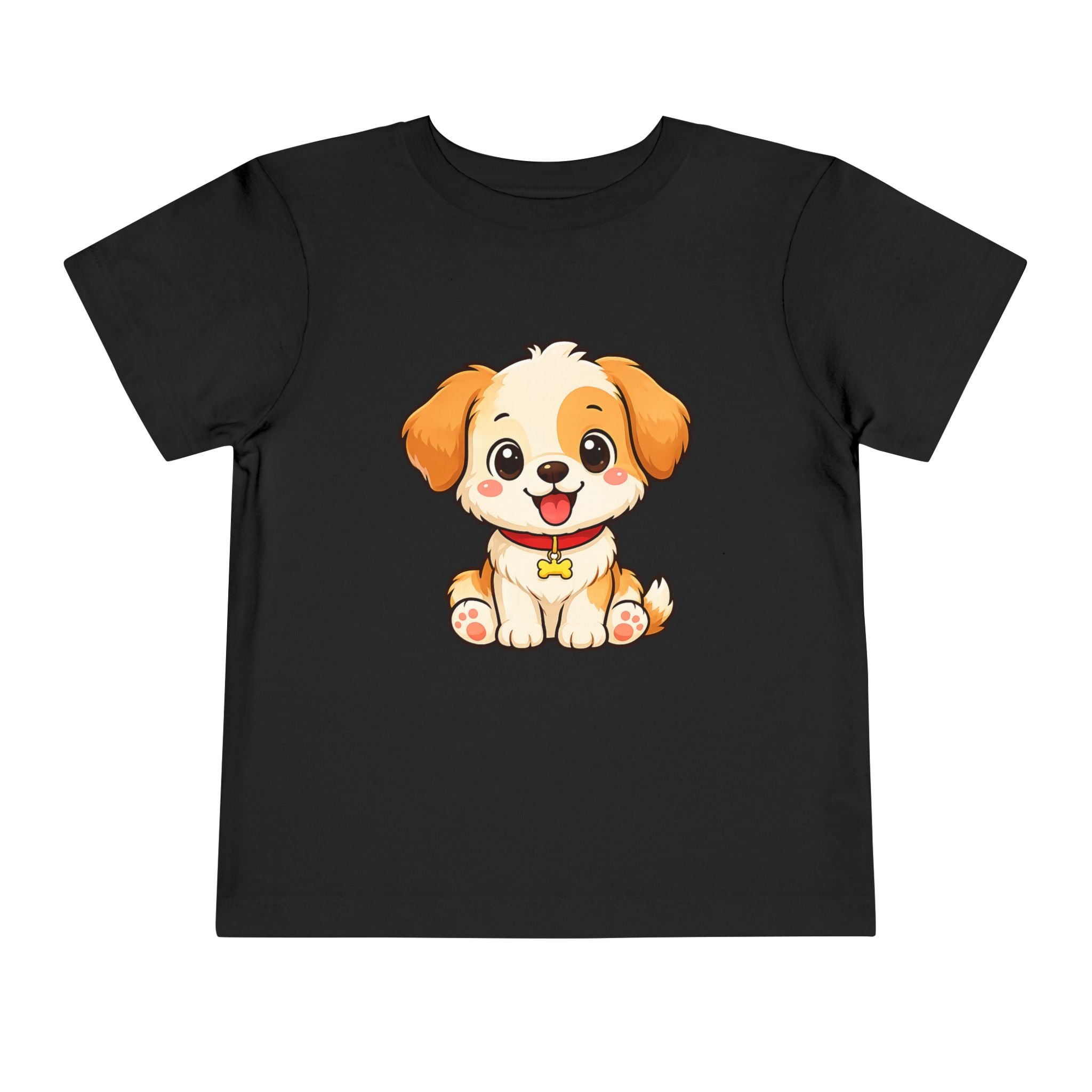 Puppy Toddler Tee – Adorable Cartoon Dog Graphic Shirt for Kids