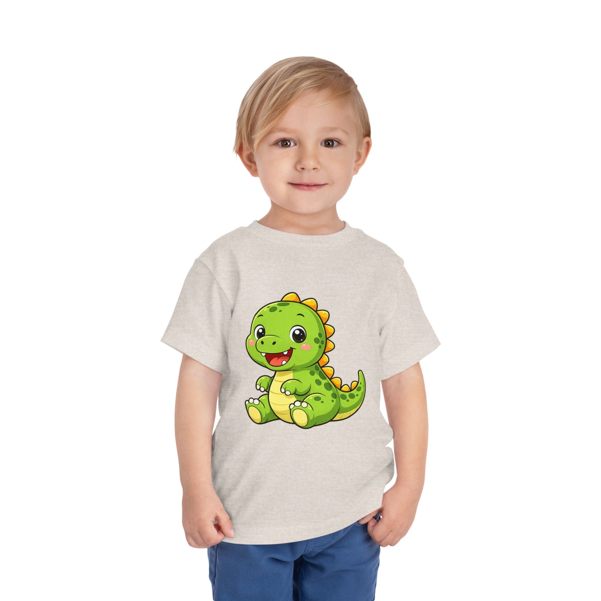 Baby Dinosaur Toddler Tee — Adorable Green Dino Graphic Shirt for Kids