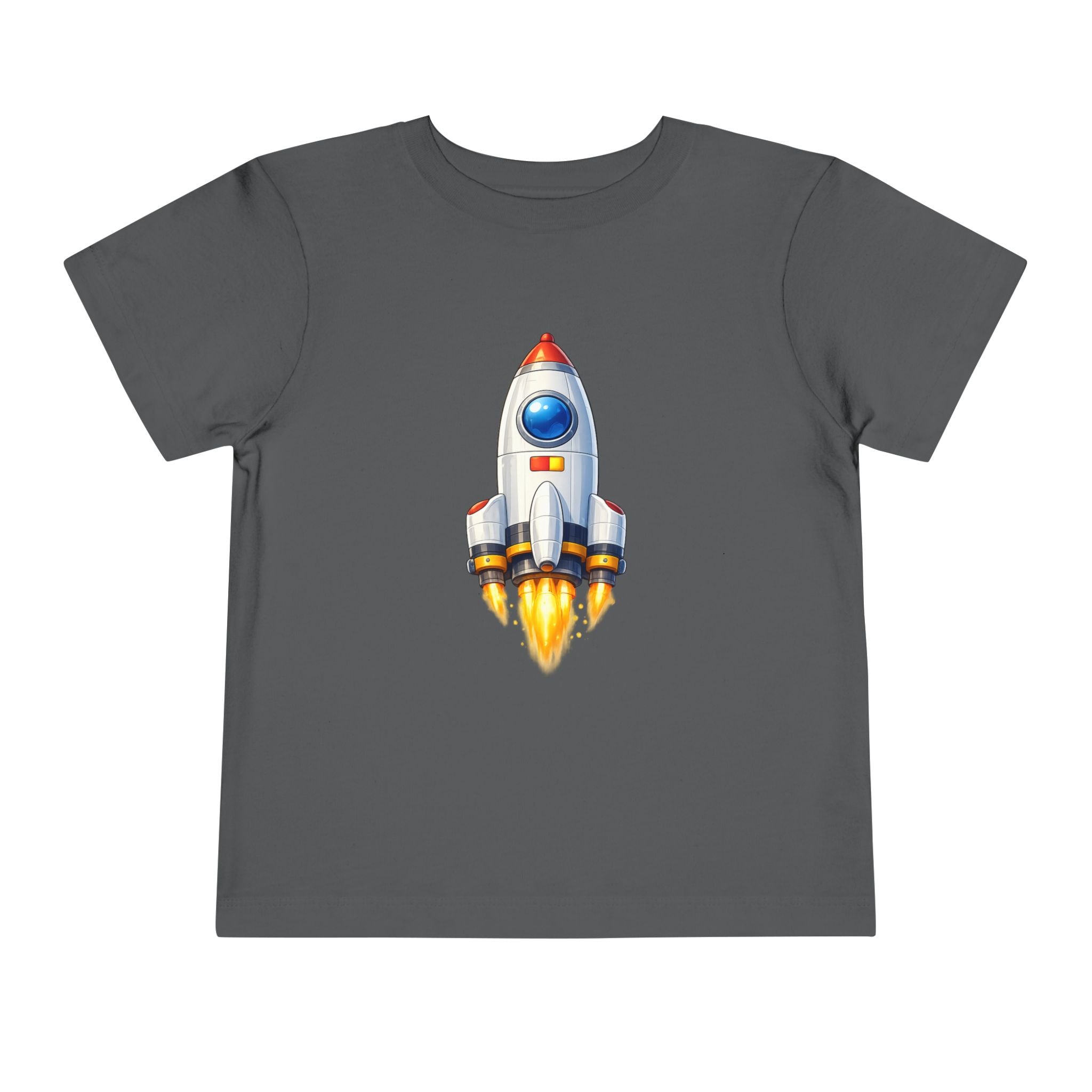 Toddler Rocket Tee - Cute Space Rocket Graphic Shirt for Kids