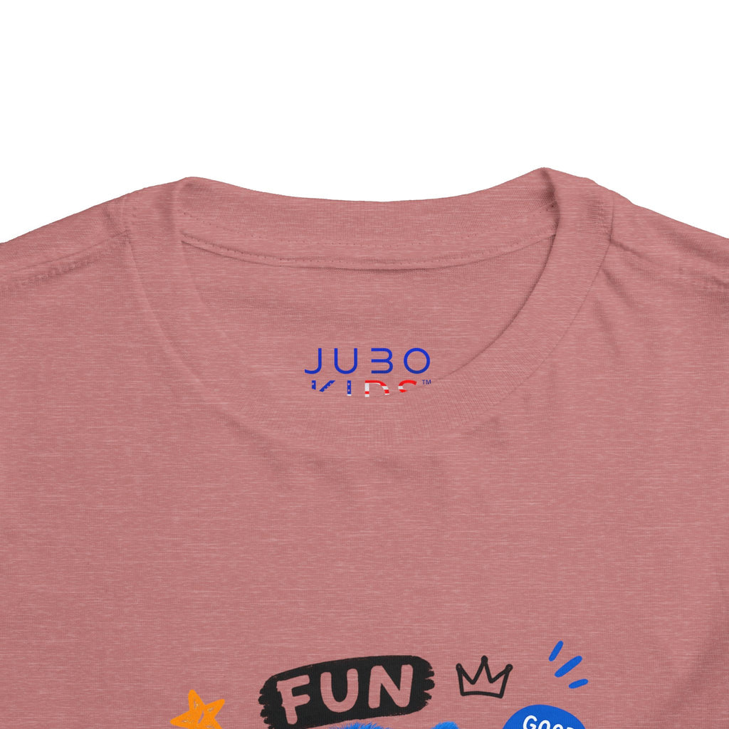Fun Blue Monster Toddler Tee — "Be You Be Jobo" Graphic Shirt