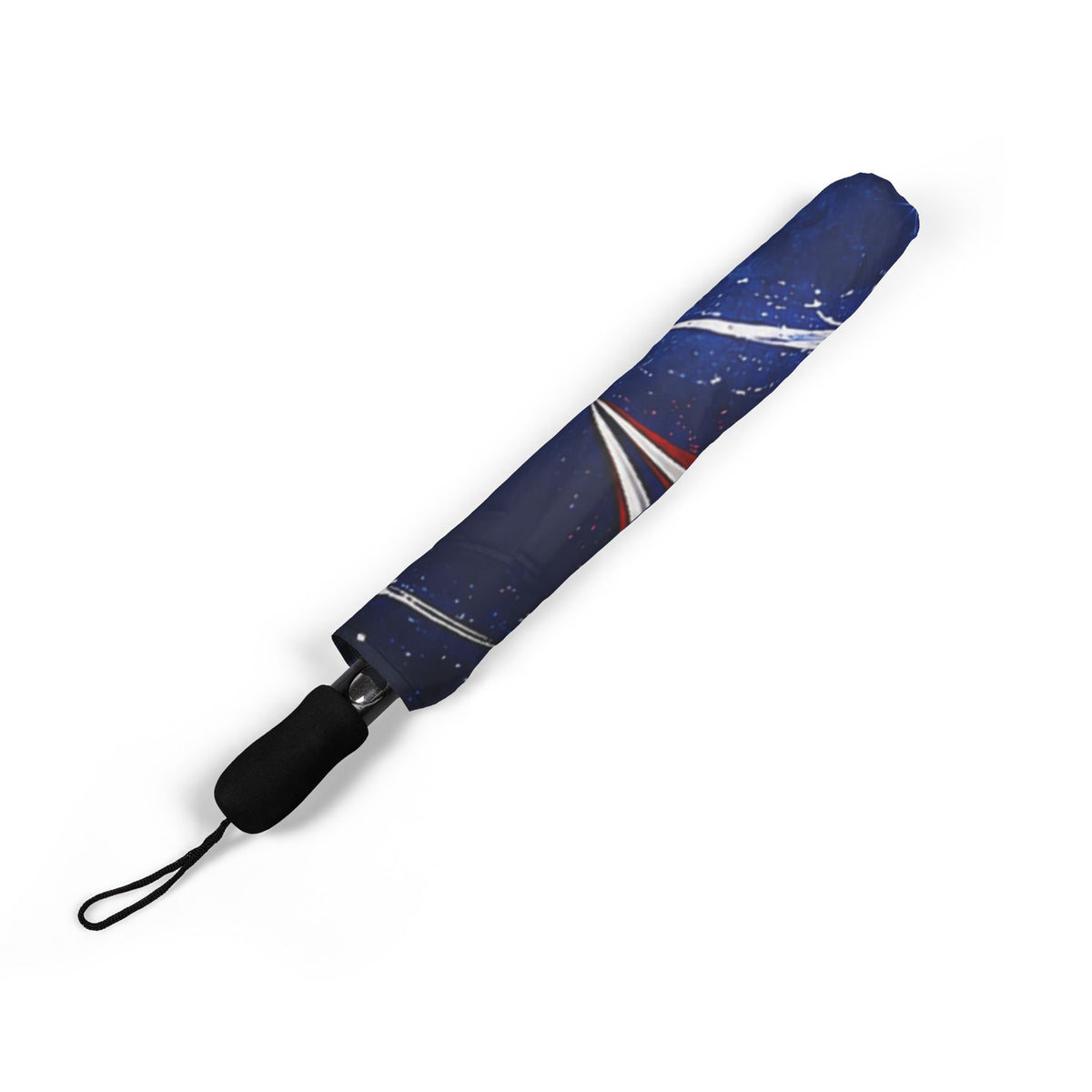 American Flag Foldable Umbrella — Patriotic Semi-Automatic Compact Umbrella