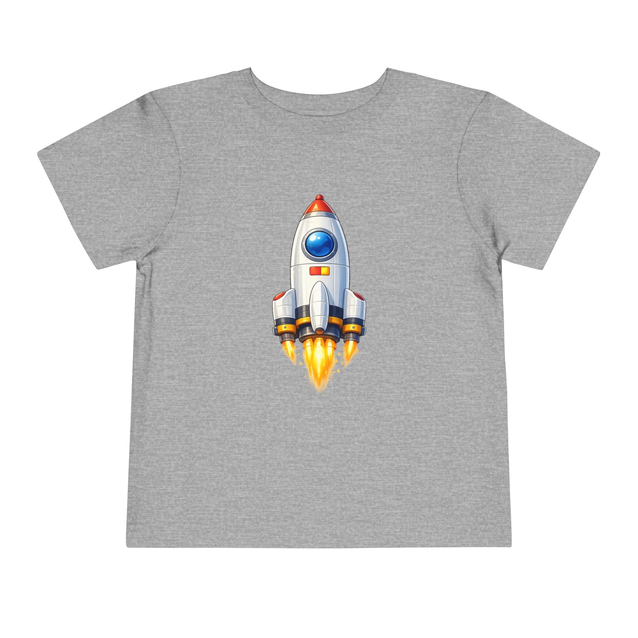 Toddler Rocket Tee - Cute Space Rocket Graphic Shirt for Kids