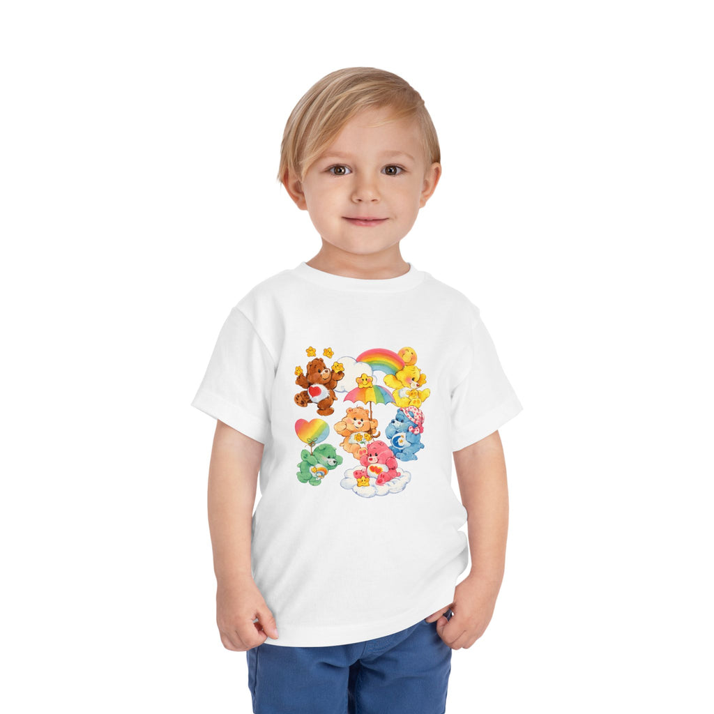 Bears Toddler Tee — Colorful Rainbow Character Graphic Shirt
