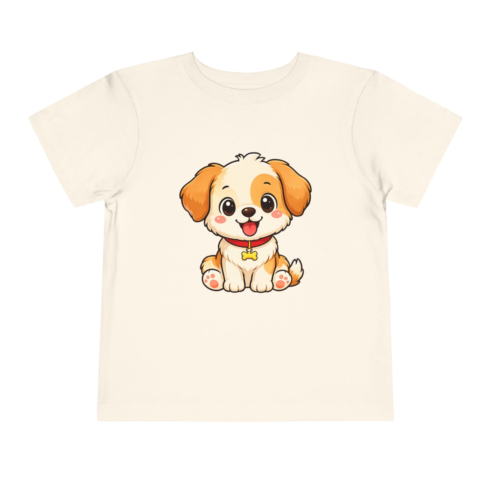 Puppy Toddler Tee – Adorable Cartoon Dog Graphic Shirt for Kids