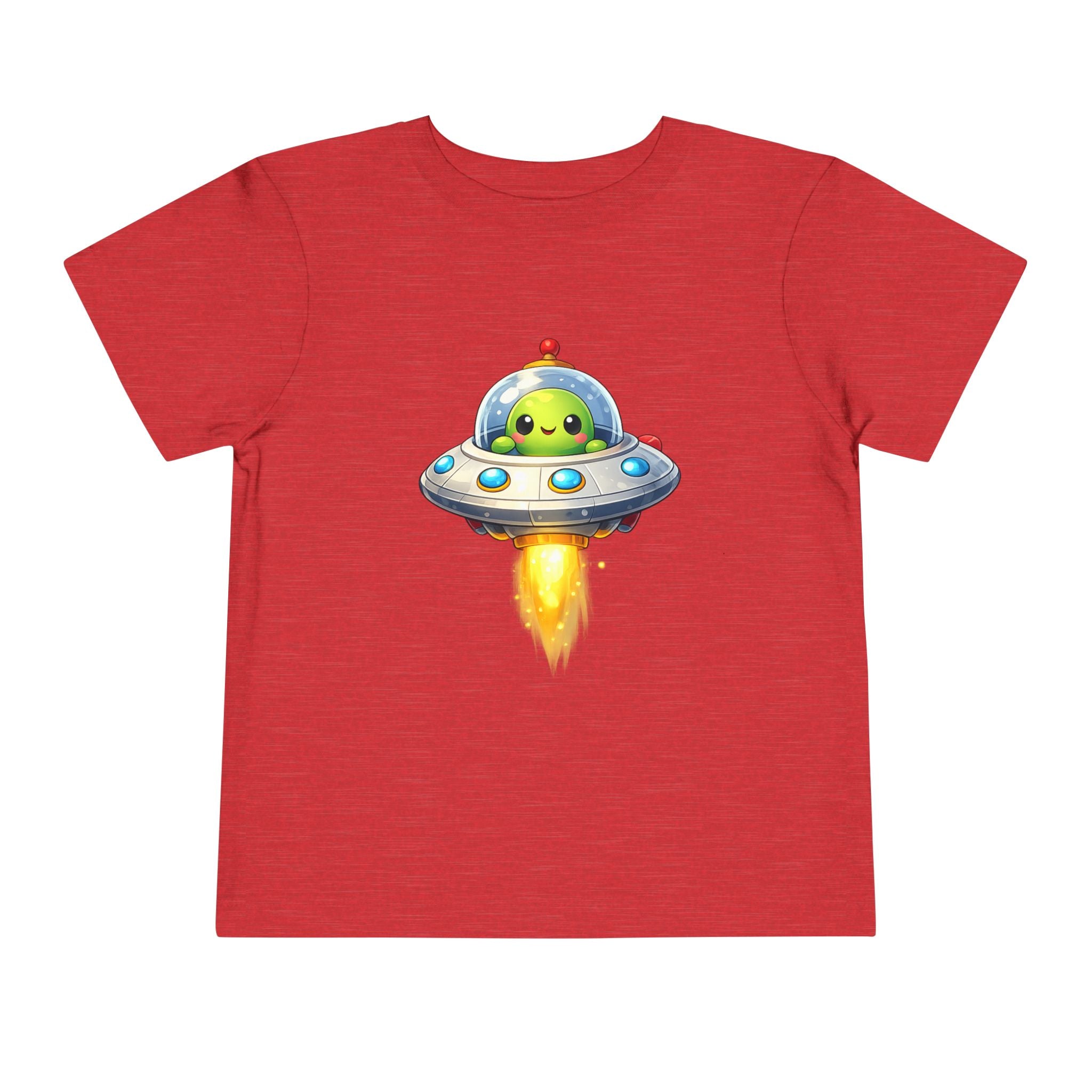 Toddler Tee — Cute Alien UFO Rocket Ship Shirt for Kids