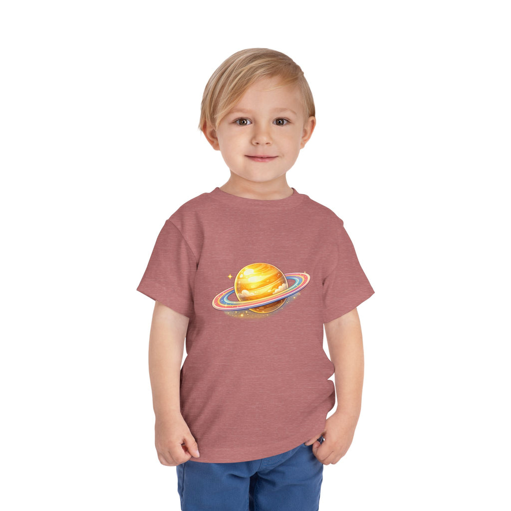 Toddler Tee - Cute Saturn Planet Graphic