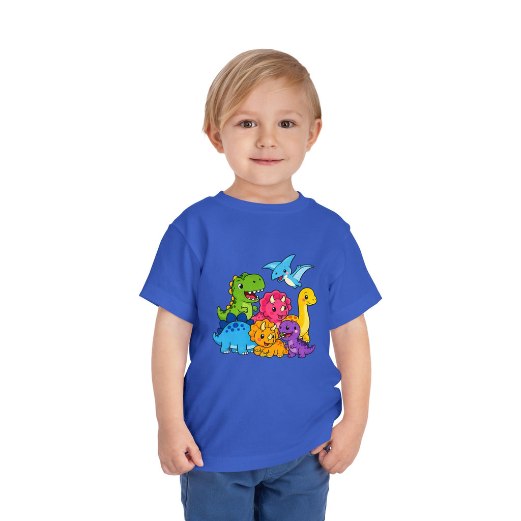 Colorful Dinosaur Toddler Tee — Playful Dino Graphic Shirt for Kids