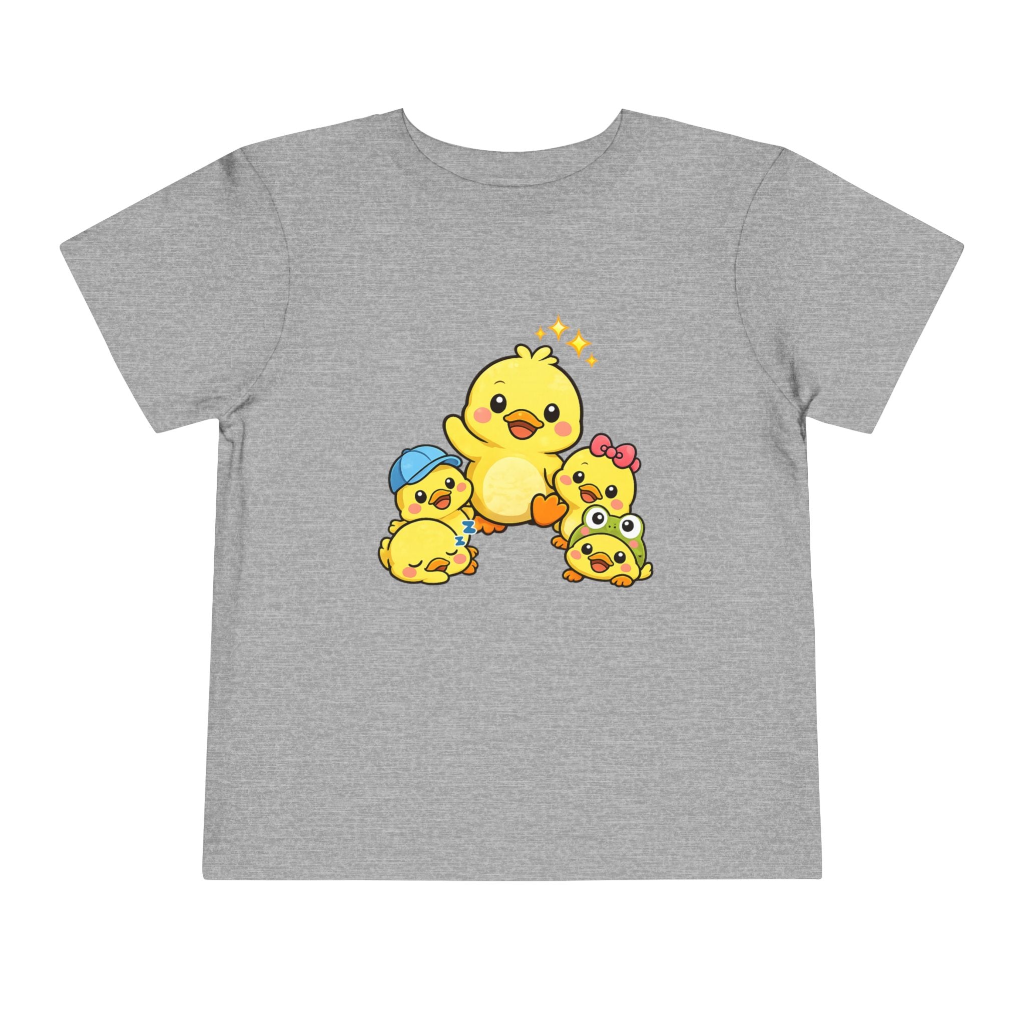 Duck Family Toddler Tee — Adorable Yellow Chicks Graphic Shirt
