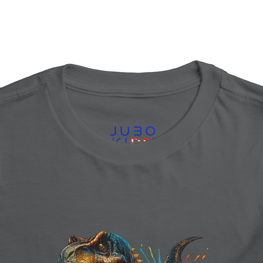 Toddler Tee — Colorful Roaring T-Rex Dino Graphic