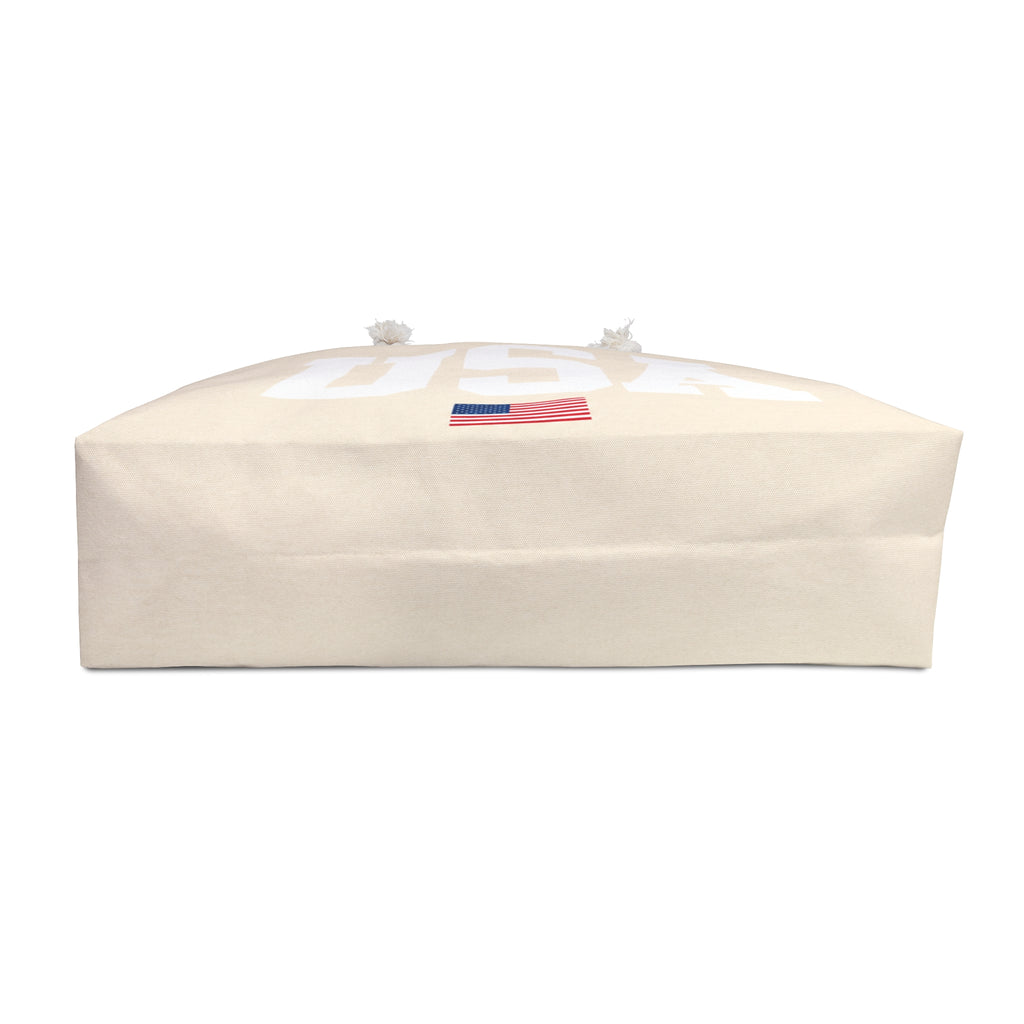 USA Varsity Tote - Sand Beige