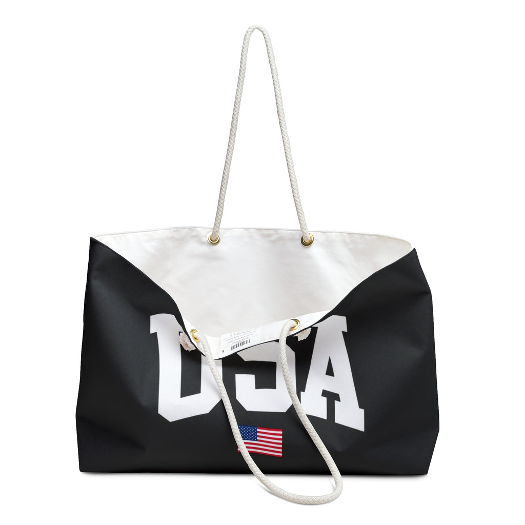 USA Varsity Tote - Black