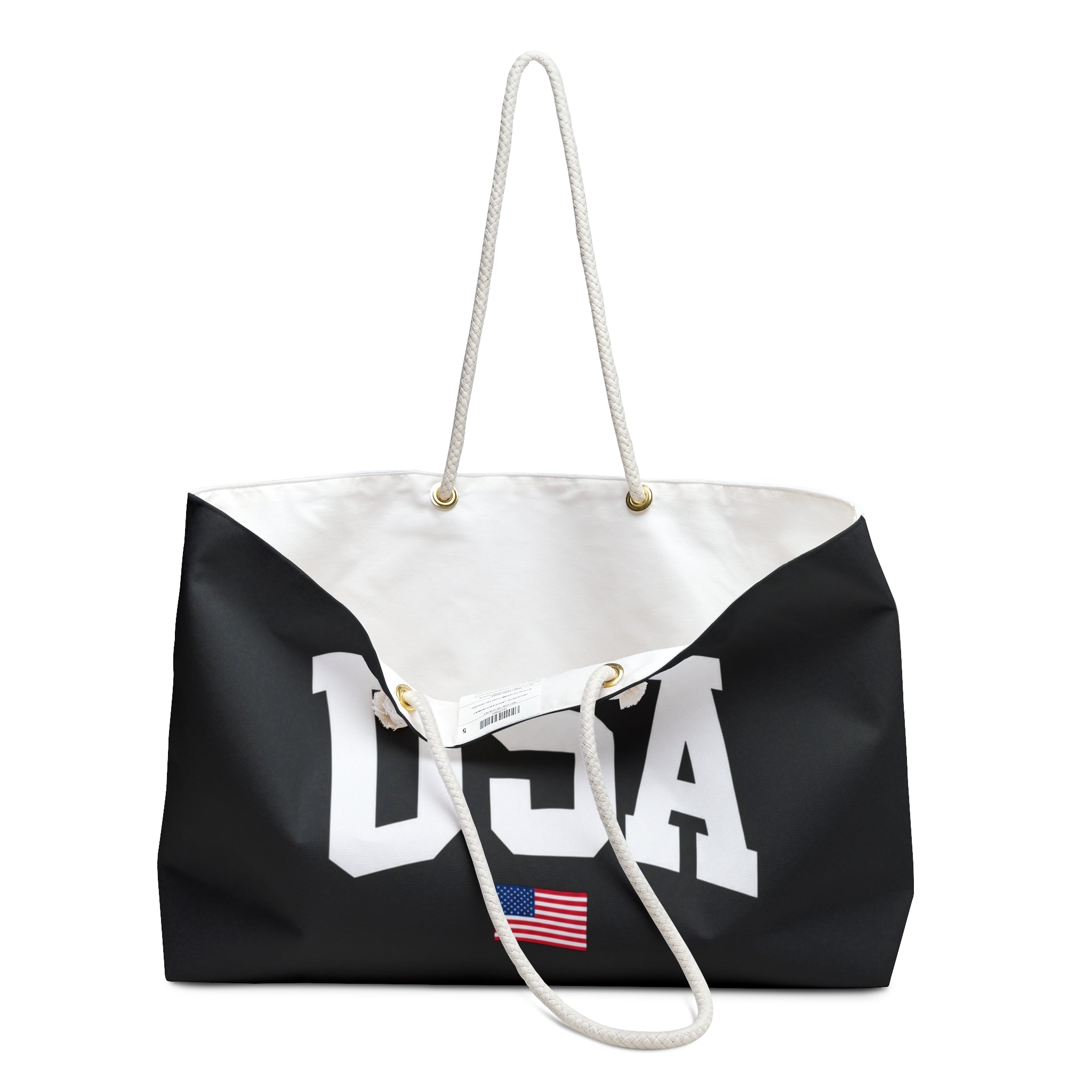 USA Varsity Tote - Black