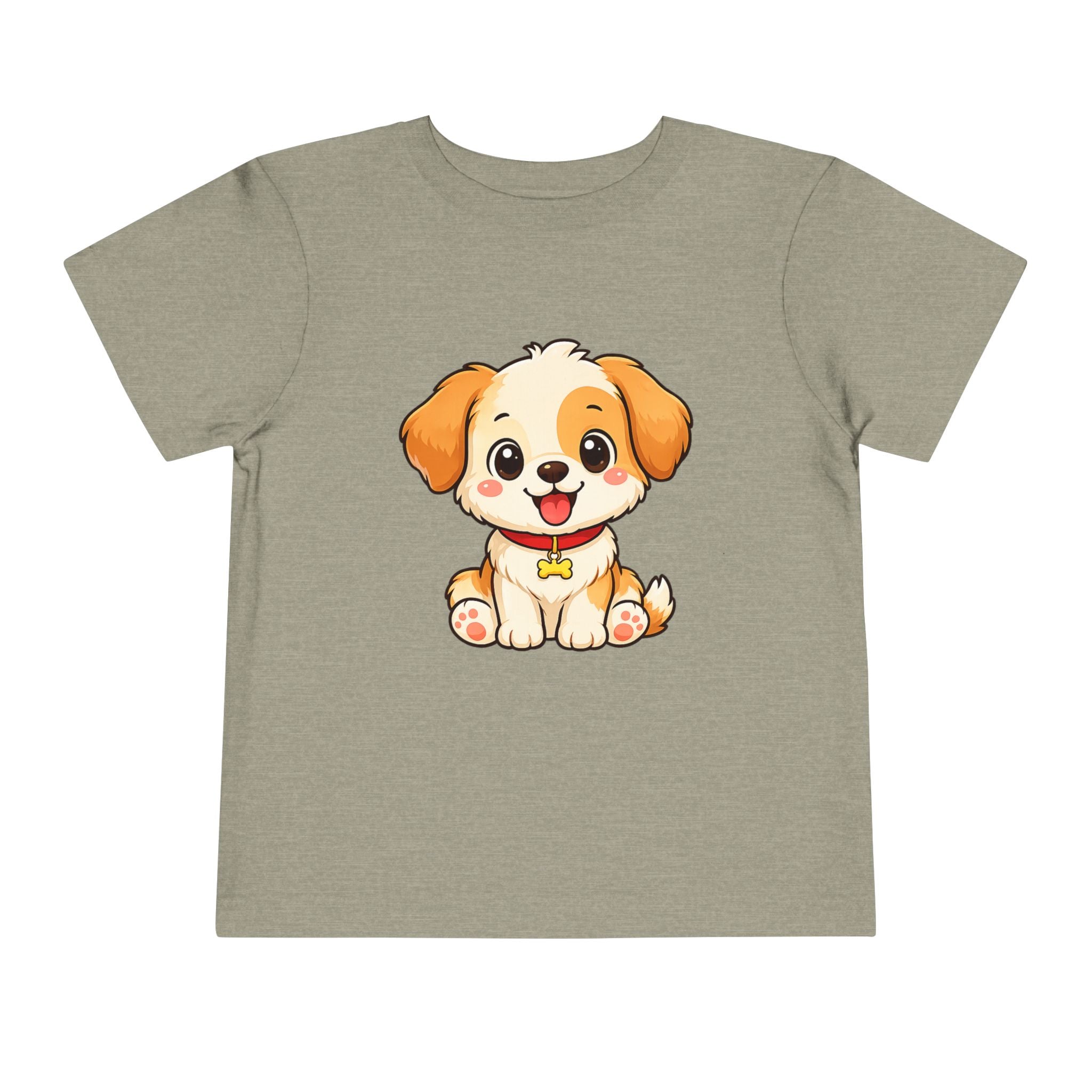 Puppy Toddler Tee – Adorable Cartoon Dog Graphic Shirt for Kids
