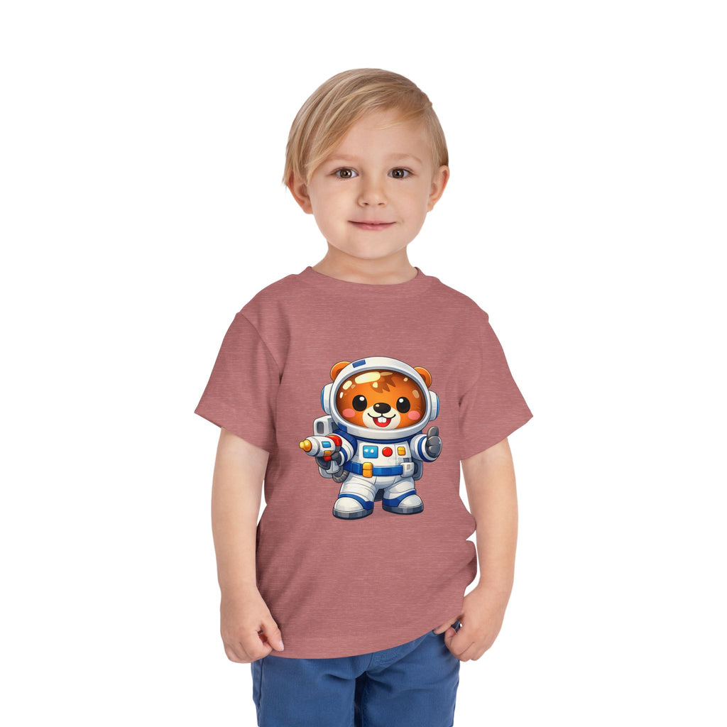 Toddler Astronaut Bear Tee — Cute Space Explorer Kids Shirt