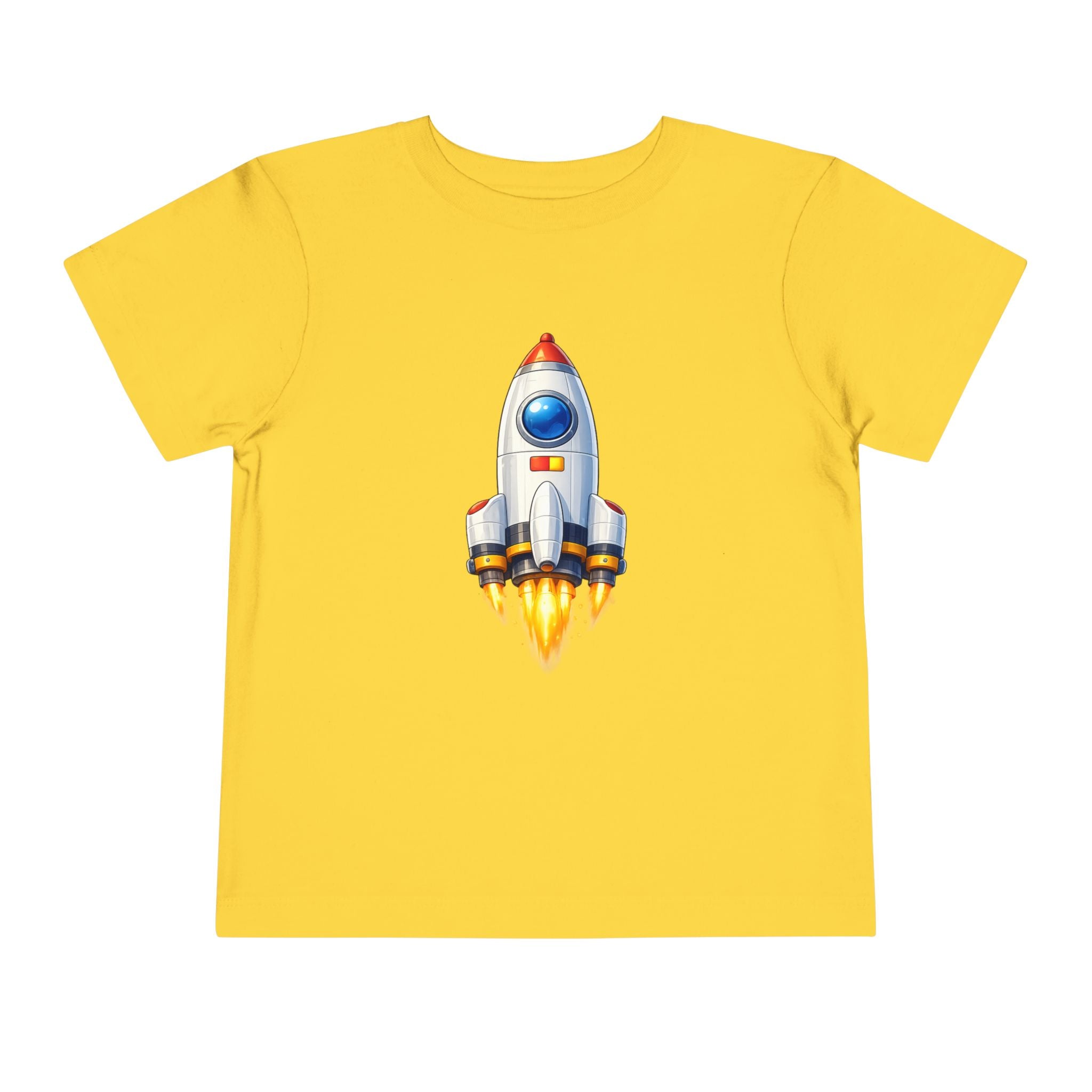 Toddler Rocket Tee - Cute Space Rocket Graphic Shirt for Kids