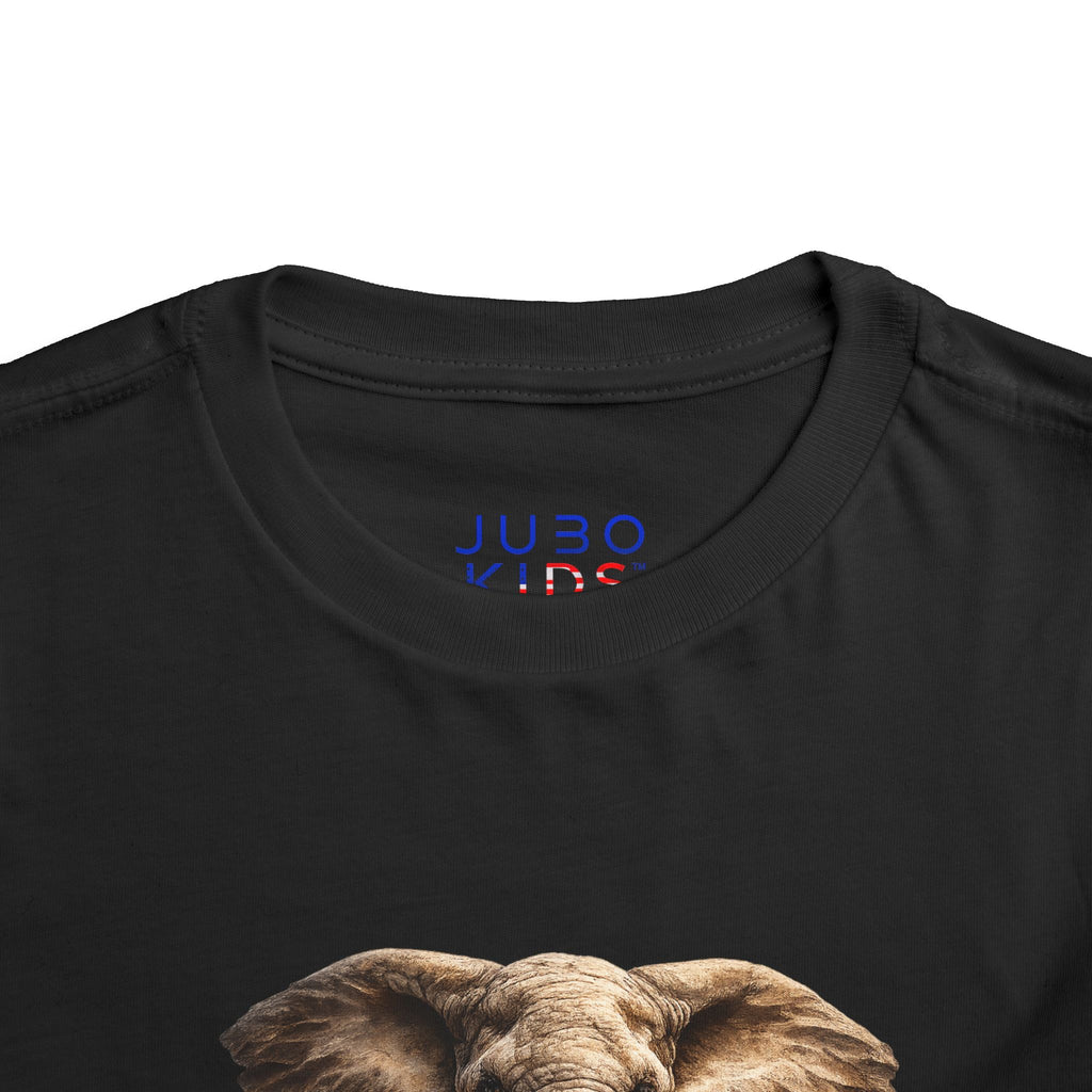 Toddler Elephant Tee - Realistic Baby Elephant Graphic Shirt for Kids