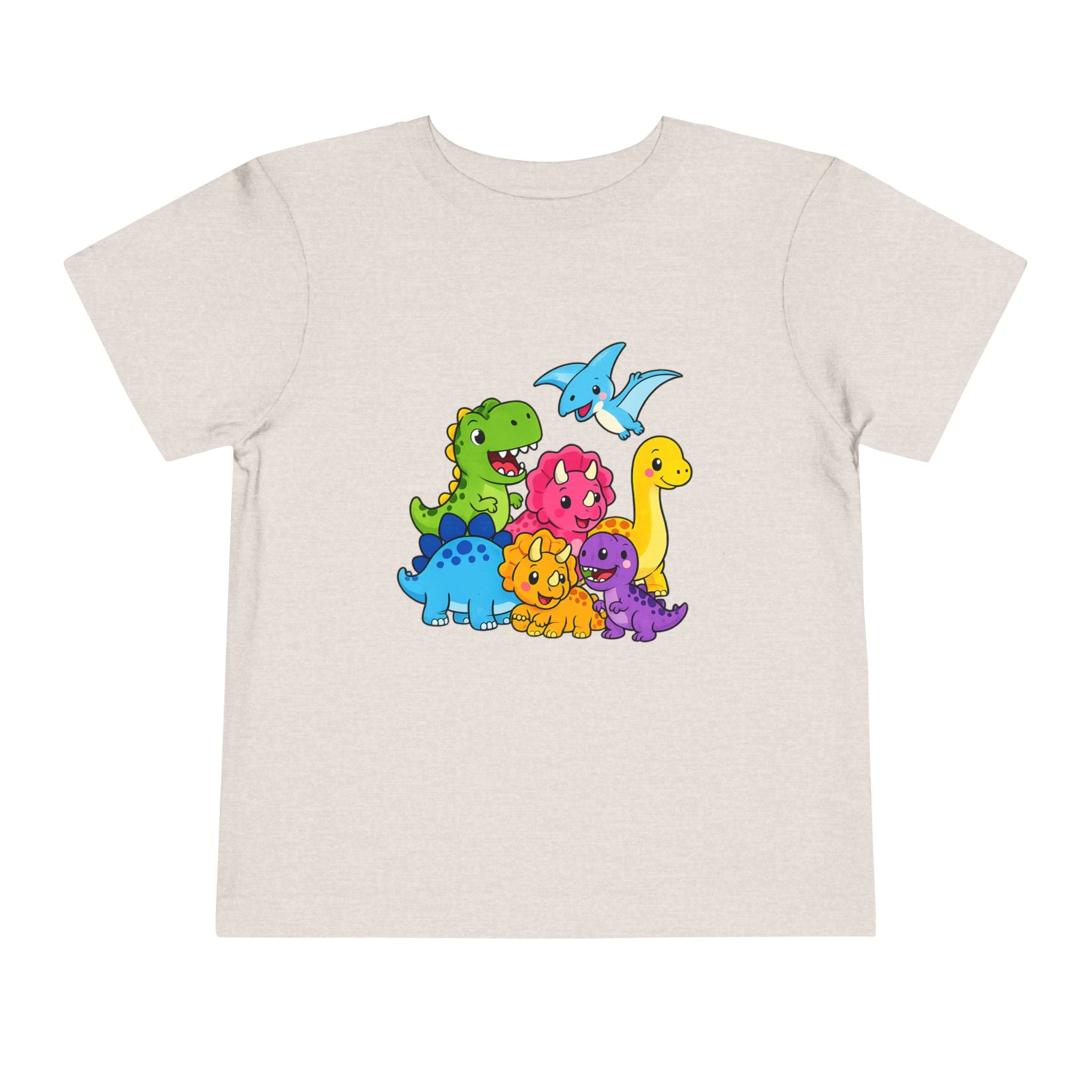 Colorful Dinosaur Toddler Tee — Playful Dino Graphic Shirt for Kids