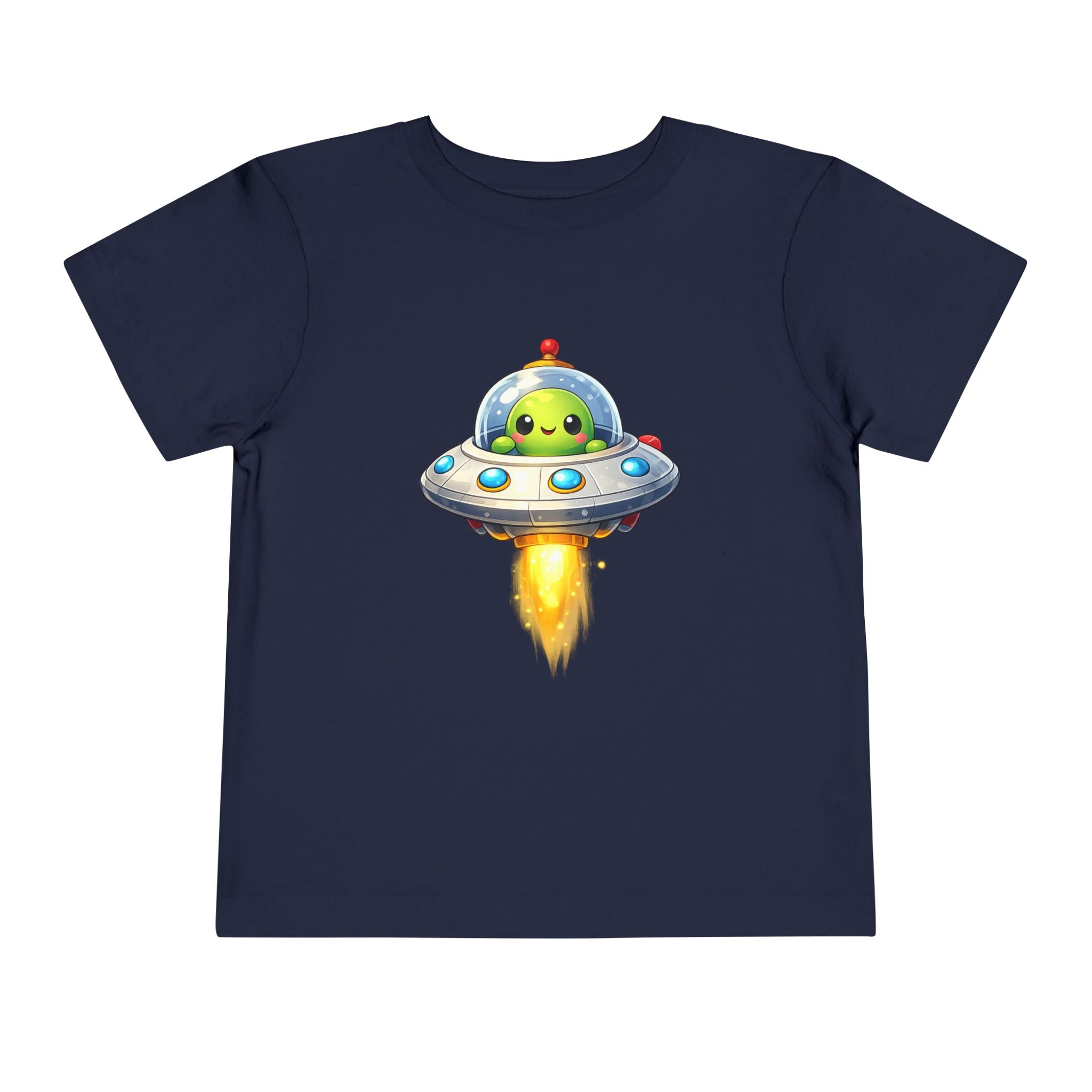 Toddler Tee — Cute Alien UFO Rocket Ship Shirt for Kids