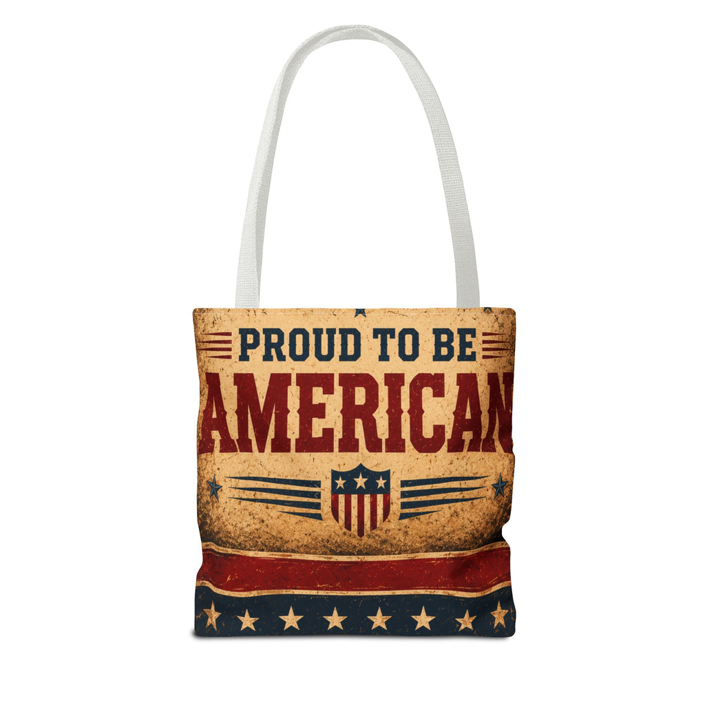 USA Flag Red Tote Bag — Vintage America Tote