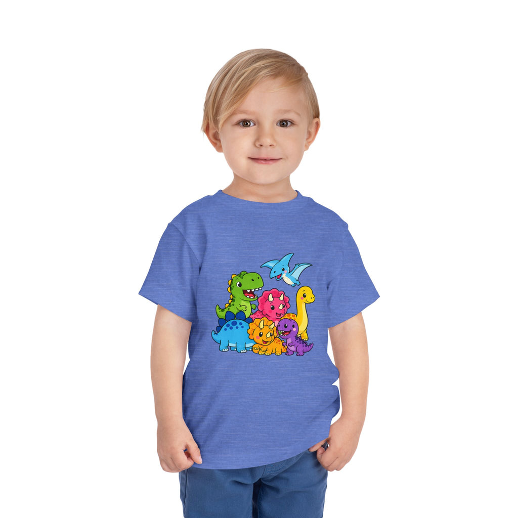 Colorful Dinosaur Toddler Tee — Playful Dino Graphic Shirt for Kids