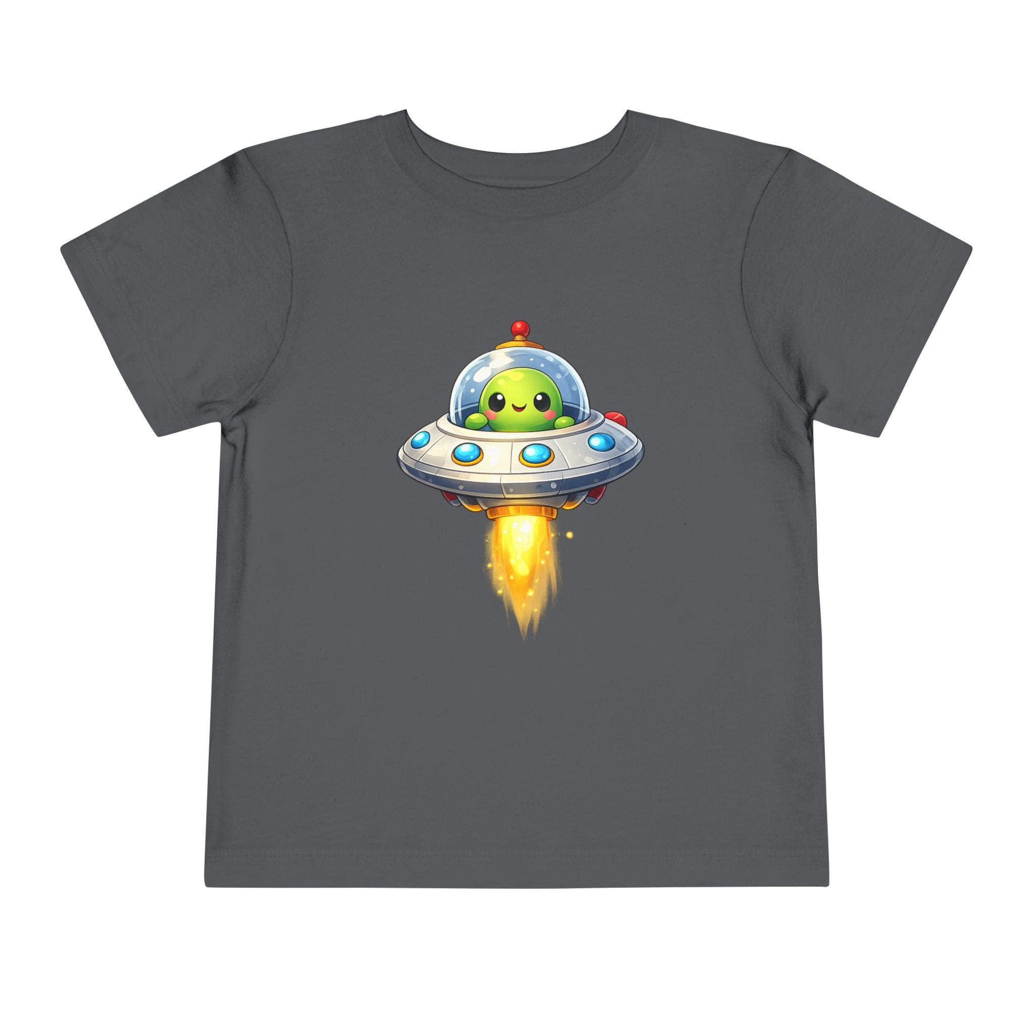Toddler Tee — Cute Alien UFO Rocket Ship Shirt for Kids