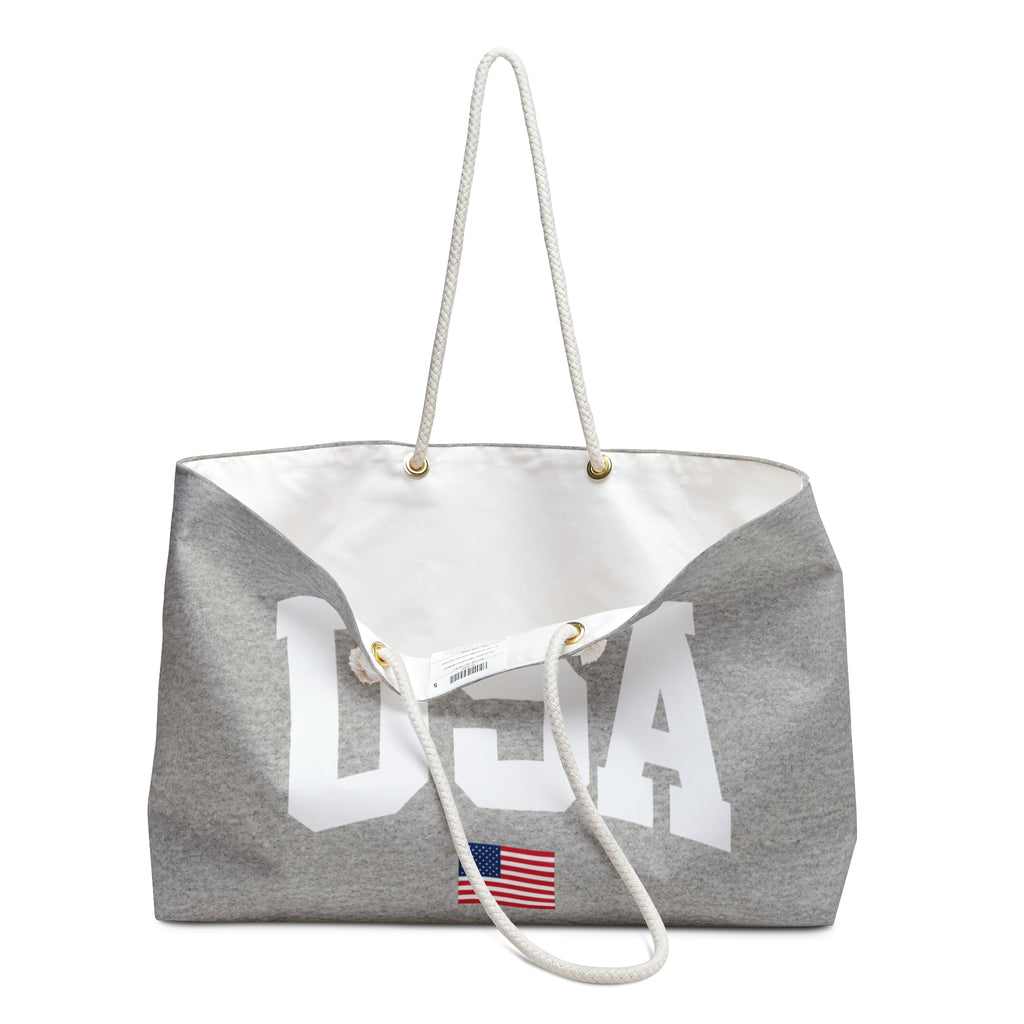 USA Varsity Tote - Heather Gray