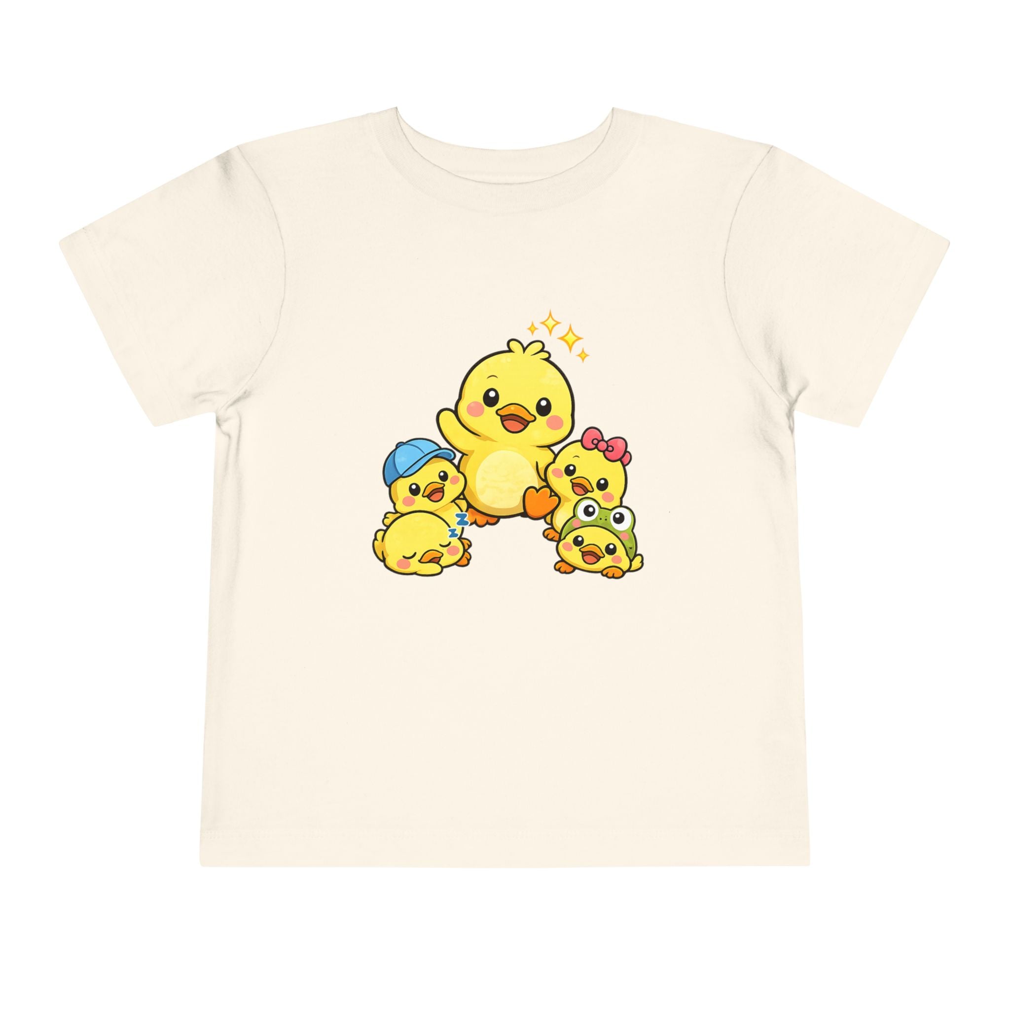 Duck Family Toddler Tee — Adorable Yellow Chicks Graphic Shirt