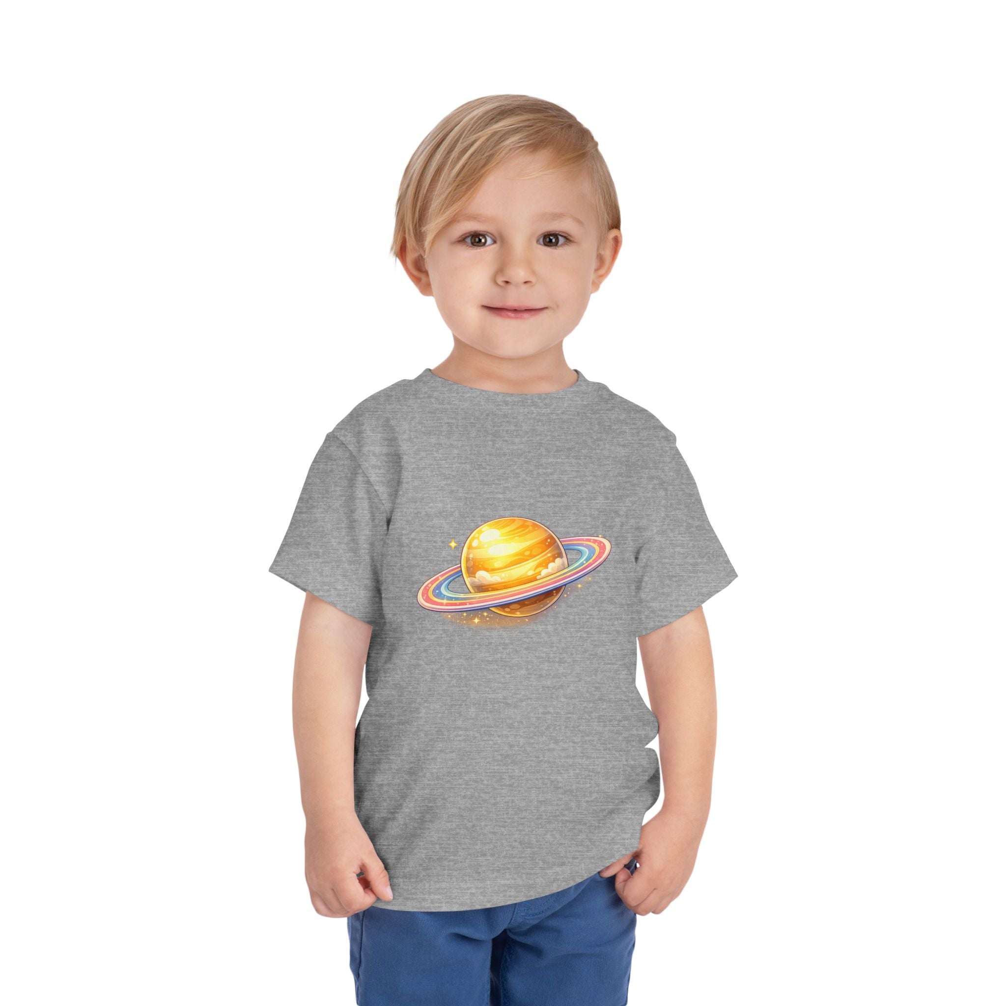 Toddler Tee - Cute Saturn Planet Graphic