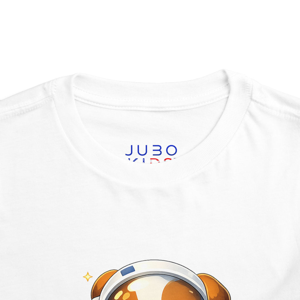 Toddler Astronaut Puppy Tee — Cute Space Dog Short Sleeve Shirt