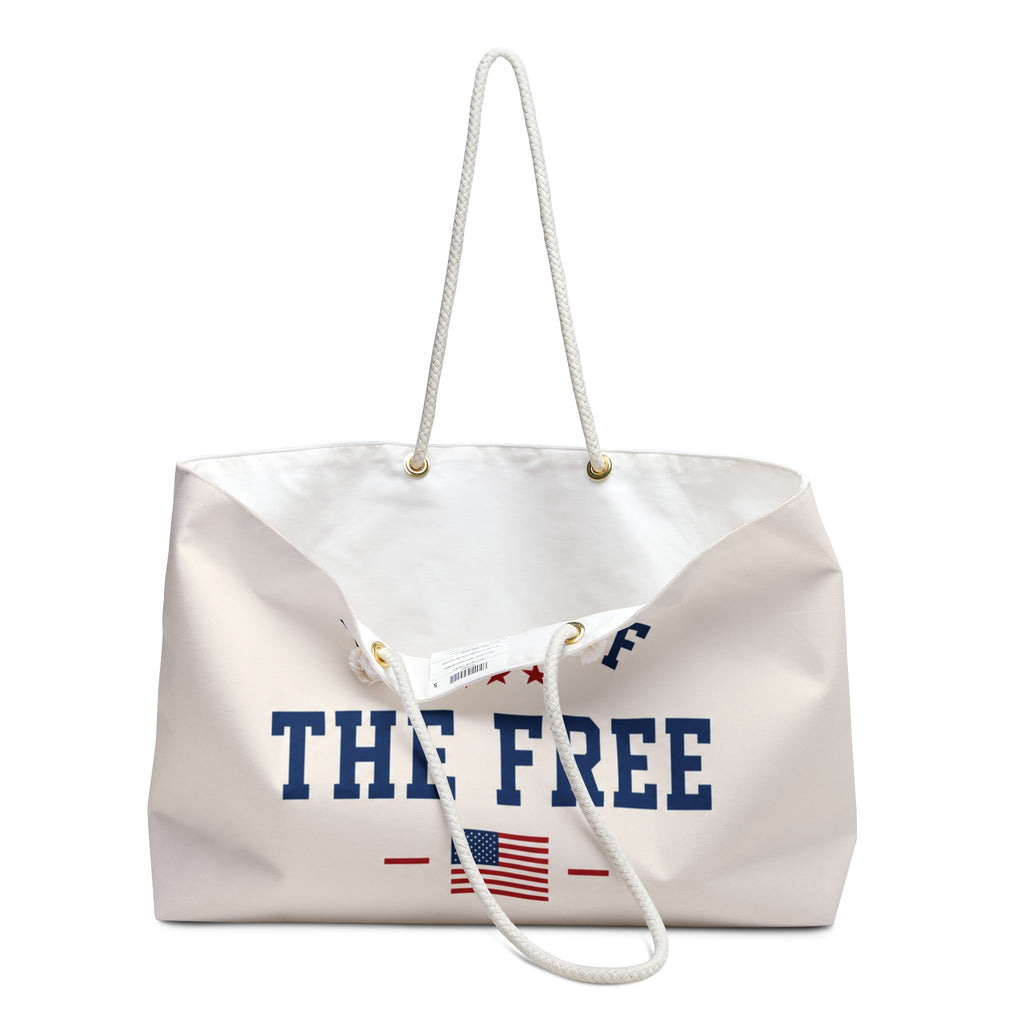 Land of the Free Patriotic Tote