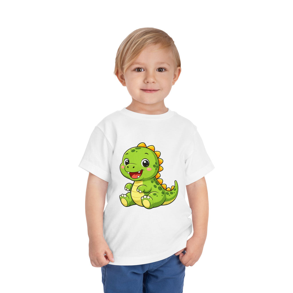 Baby Dinosaur Toddler Tee — Adorable Green Dino Graphic Shirt for Kids