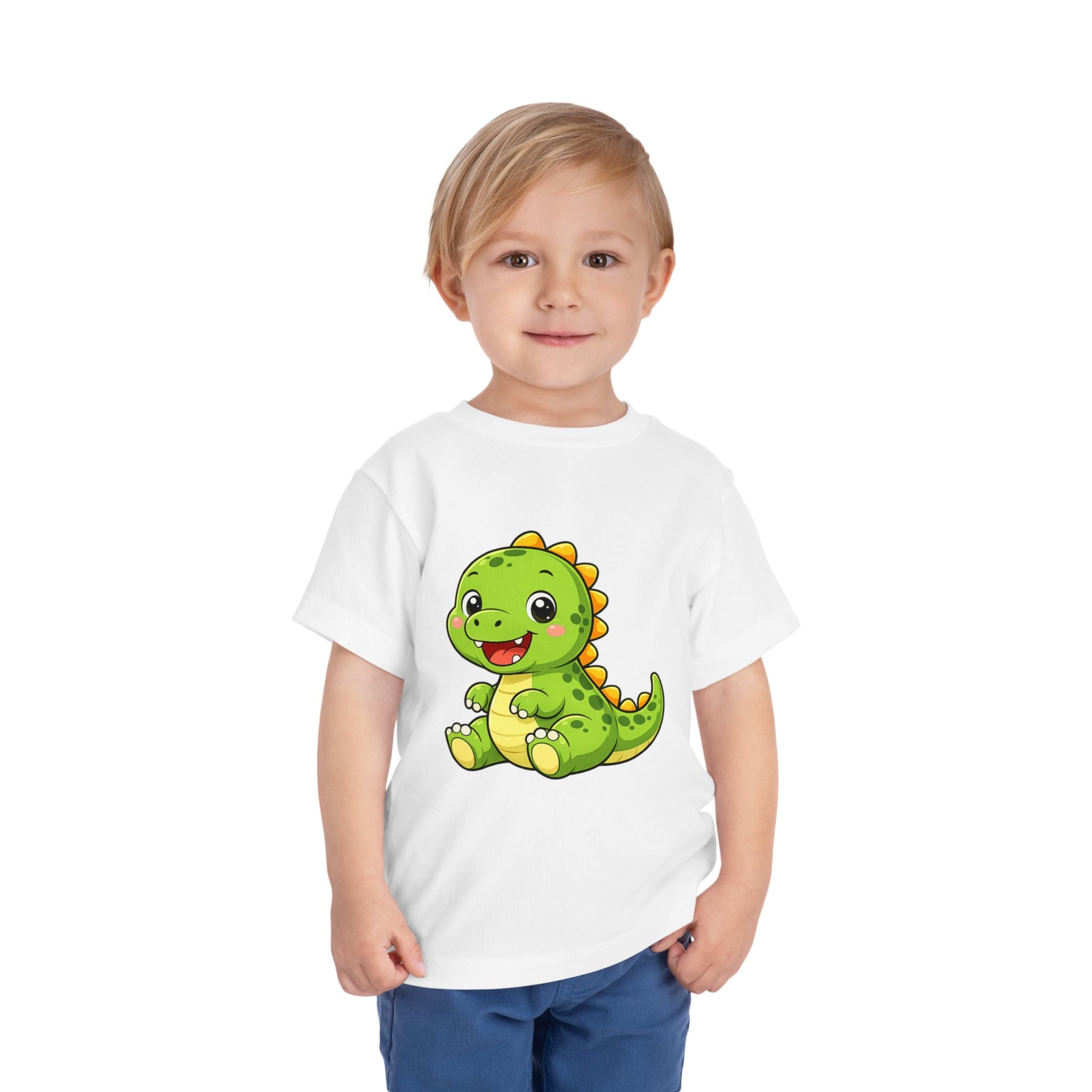 Baby Dinosaur Toddler Tee — Adorable Green Dino Graphic Shirt for Kids