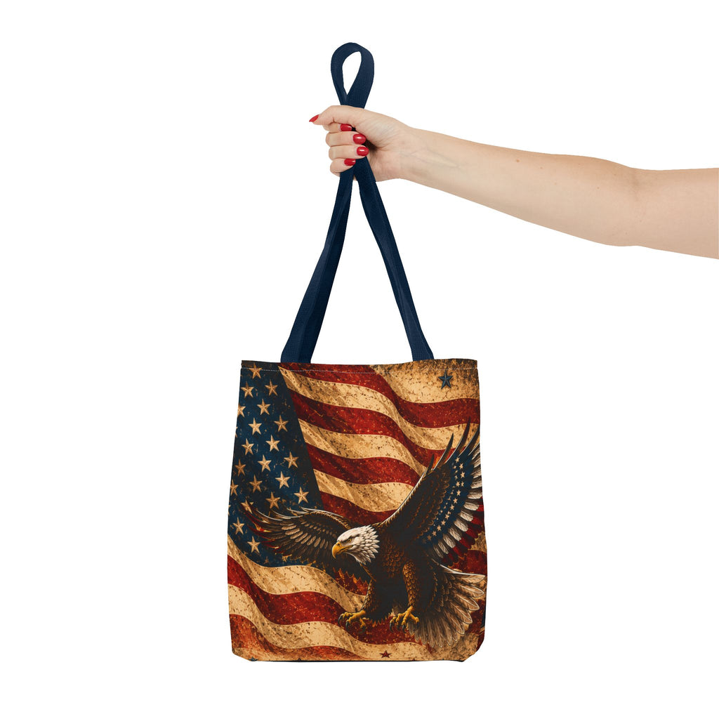 USA Flag Red Tote Bag — Vintage America Tote