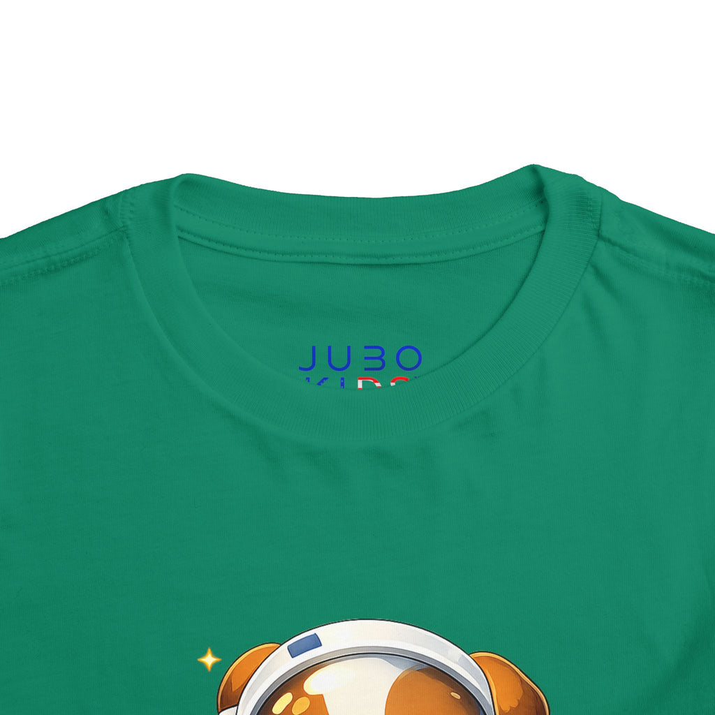 Toddler Astronaut Puppy Tee — Cute Space Dog Short Sleeve Shirt