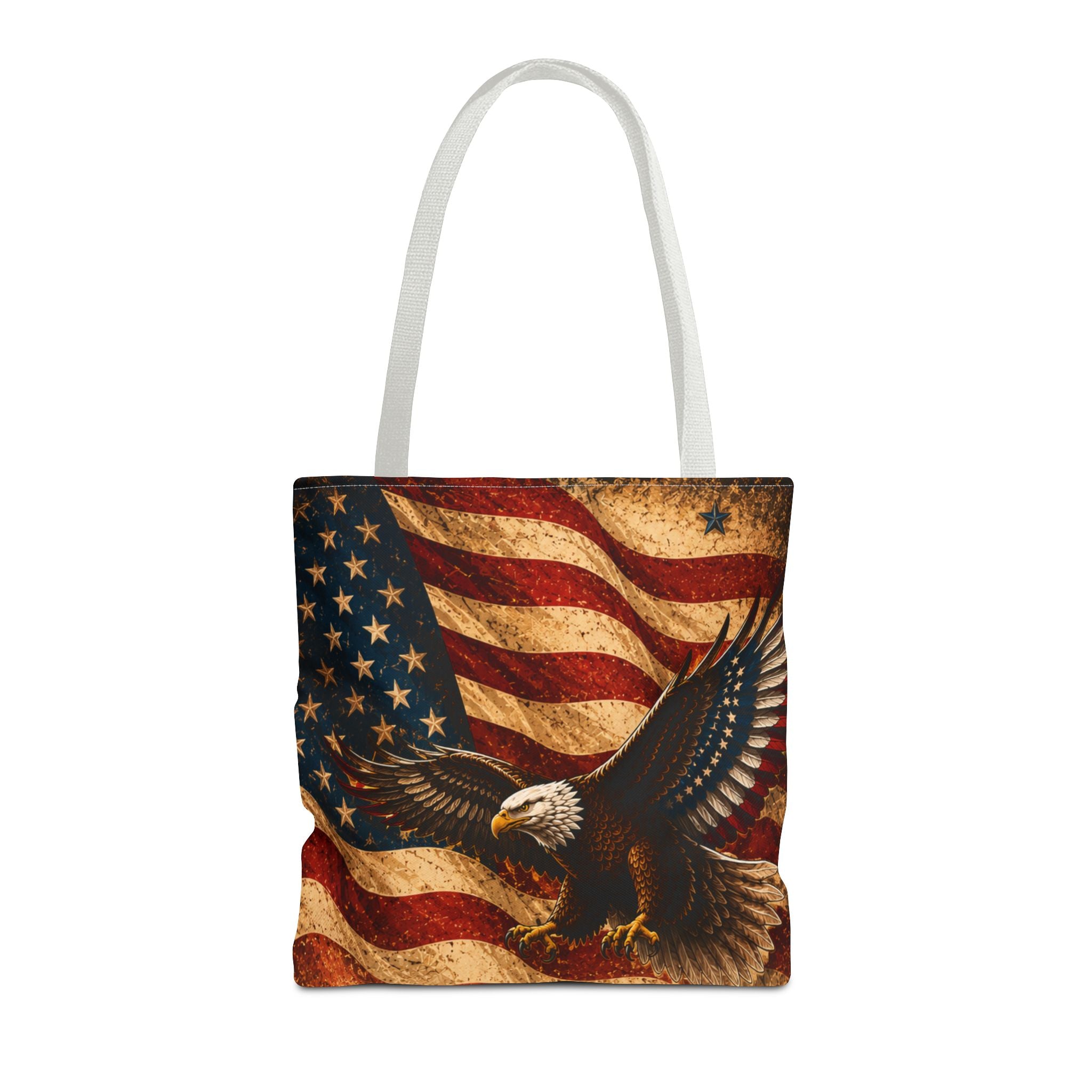 USA Flag Red Tote Bag — Vintage America Tote